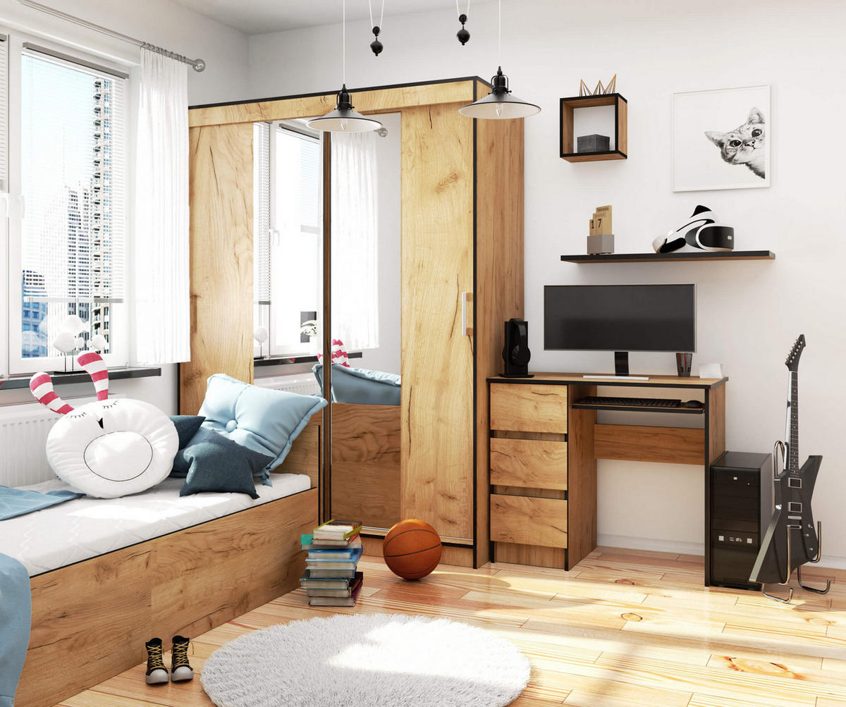 SCHREIBTISCH Eichenfarben 90x50x77 cm - Eichefarben, Holzwerkstoff (50/90/77cm) - Akord