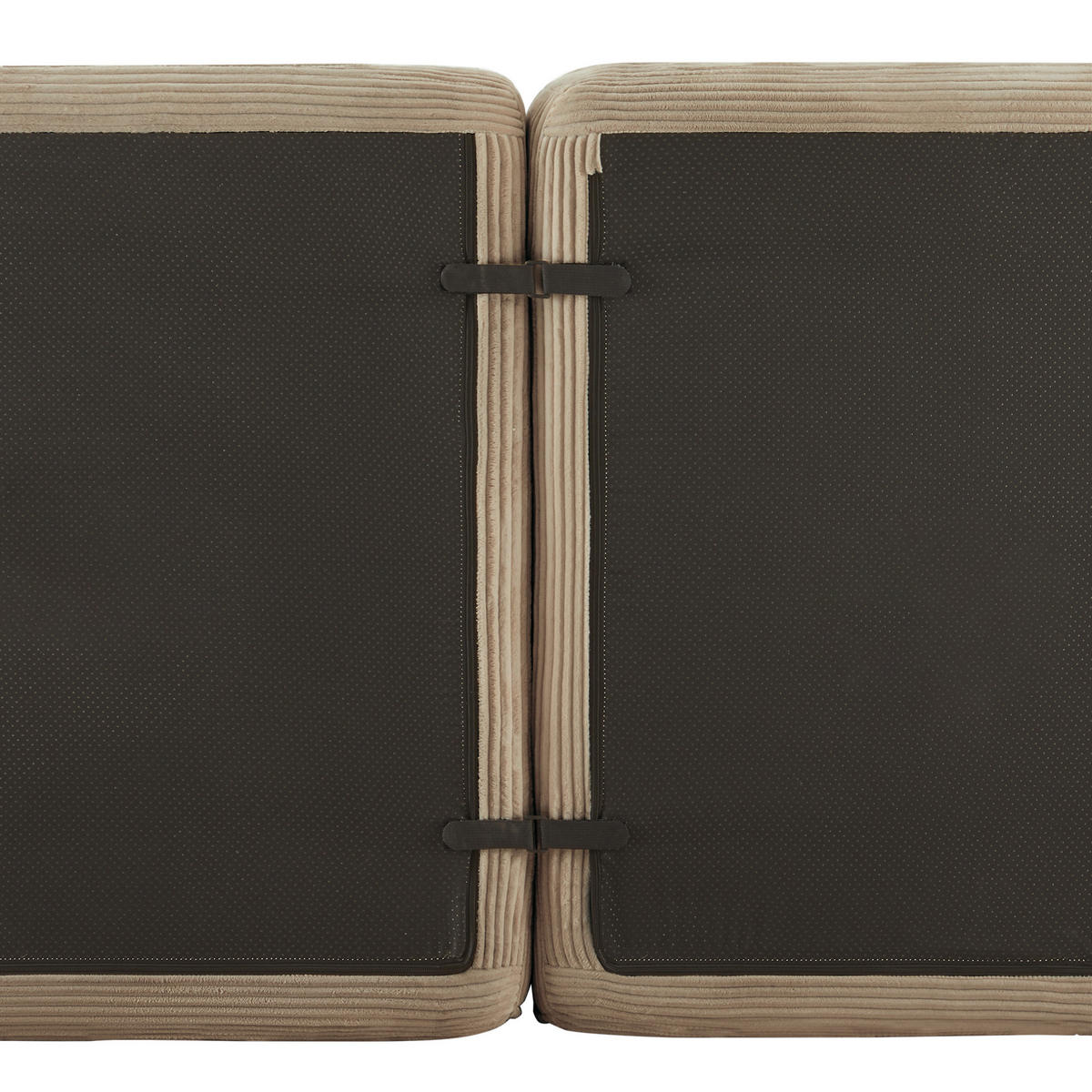 ECKSOFA 386/177/69 cm braun aus Cord mit modularem Design und rutschfestem Standfuß - Braun, Textil (177/386cm) - OKWISH
