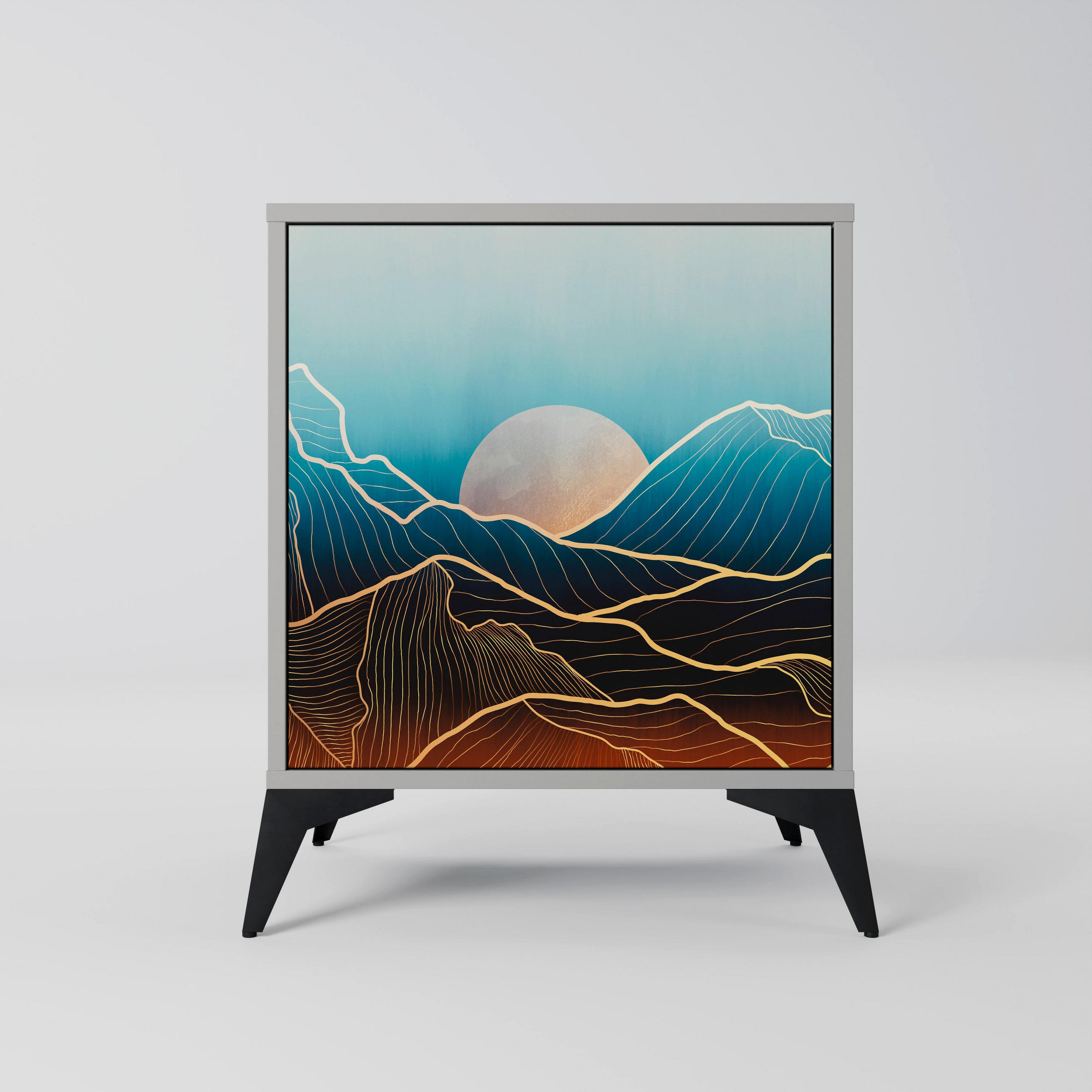 SpaceRebels Sideboard Grau 57.5x70.5x42 cm