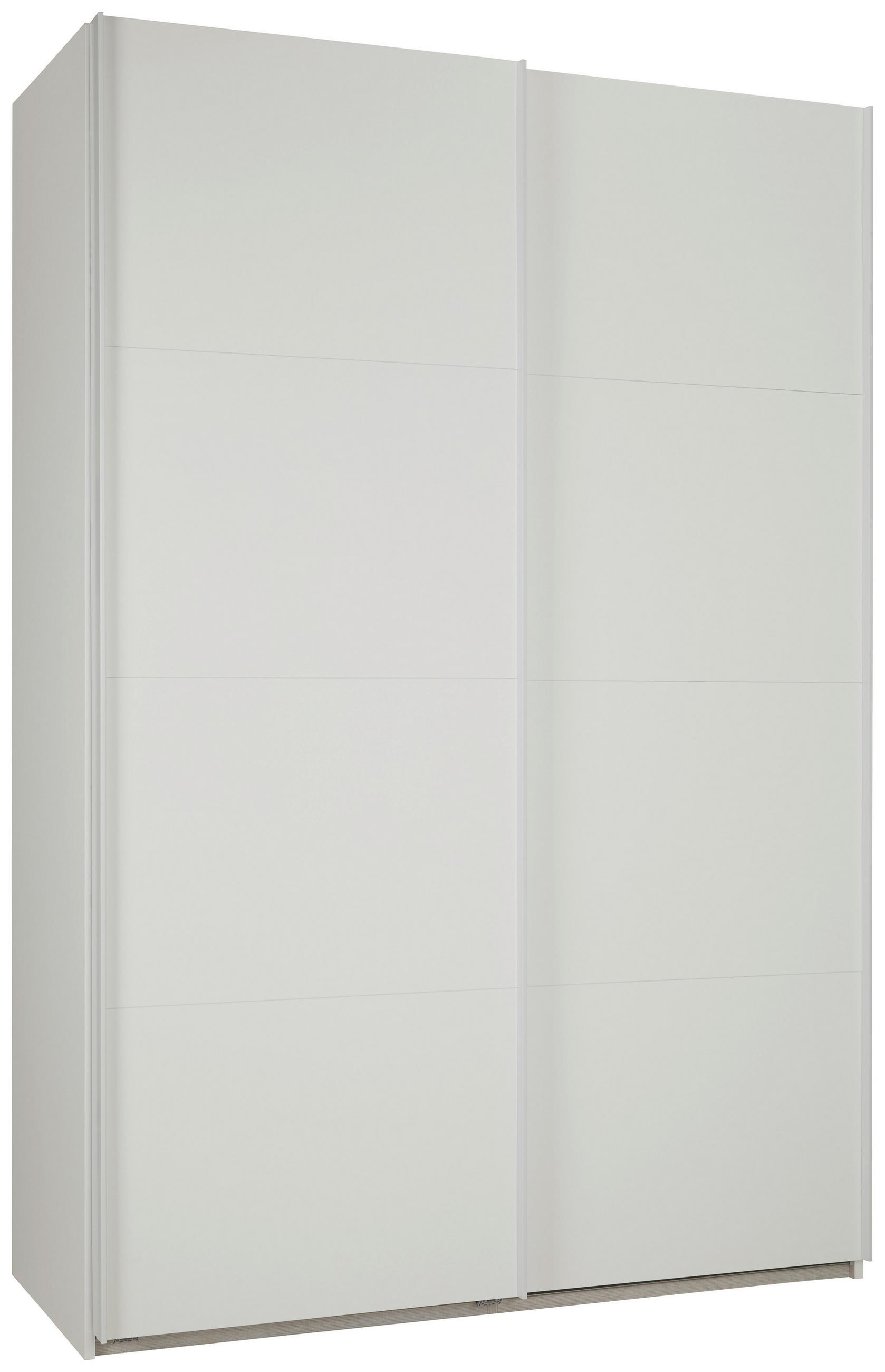 SCHWEBETÜRENSCHRANK Lago in Weiß ca. 150 / 222 / 60 cm - Weiß, Holzwerkstoff (150/222/60cm) - Mömax