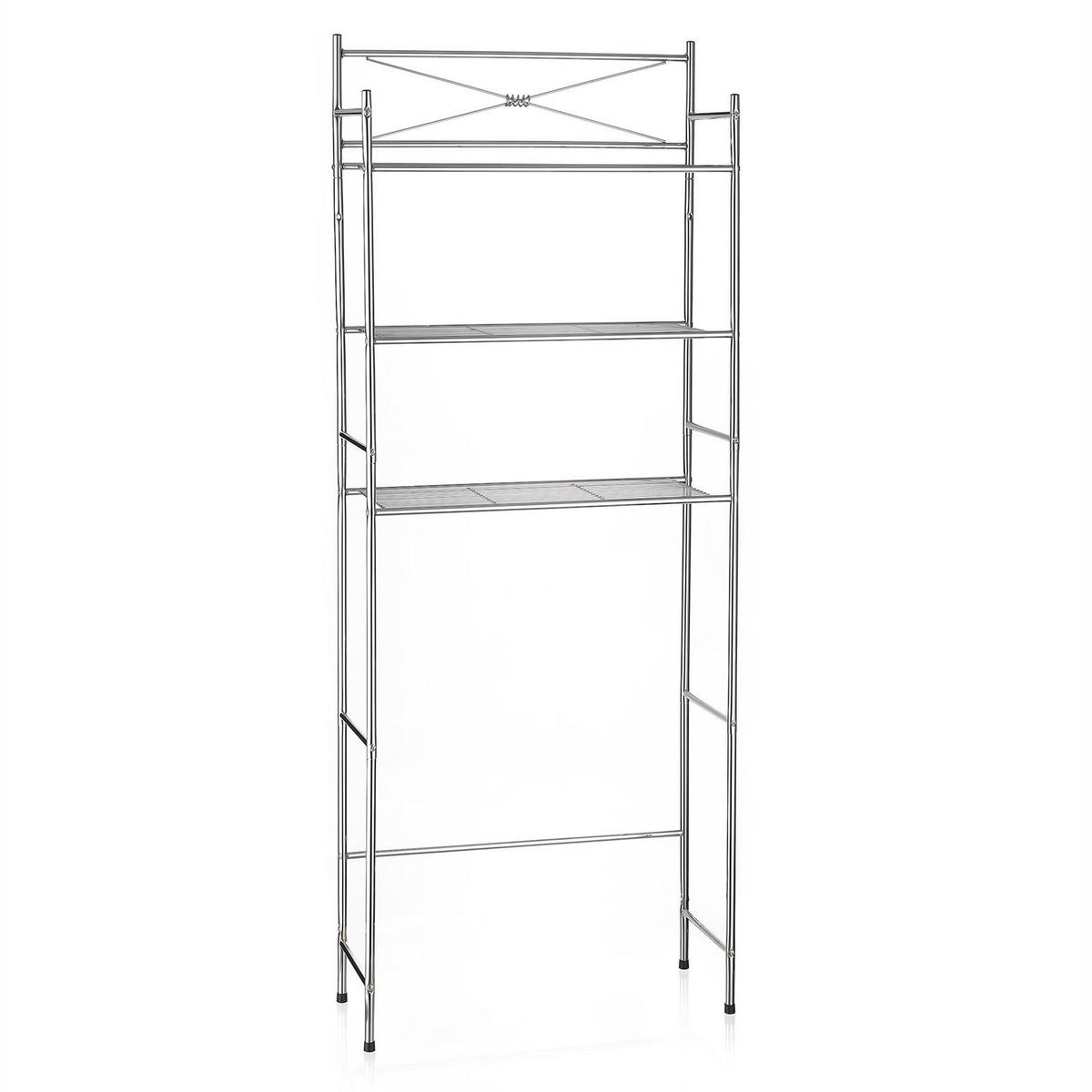 TOILETTENREGAL MARSA - Chromfarben, Metall (65/164/22cm) - CARO-Möbel