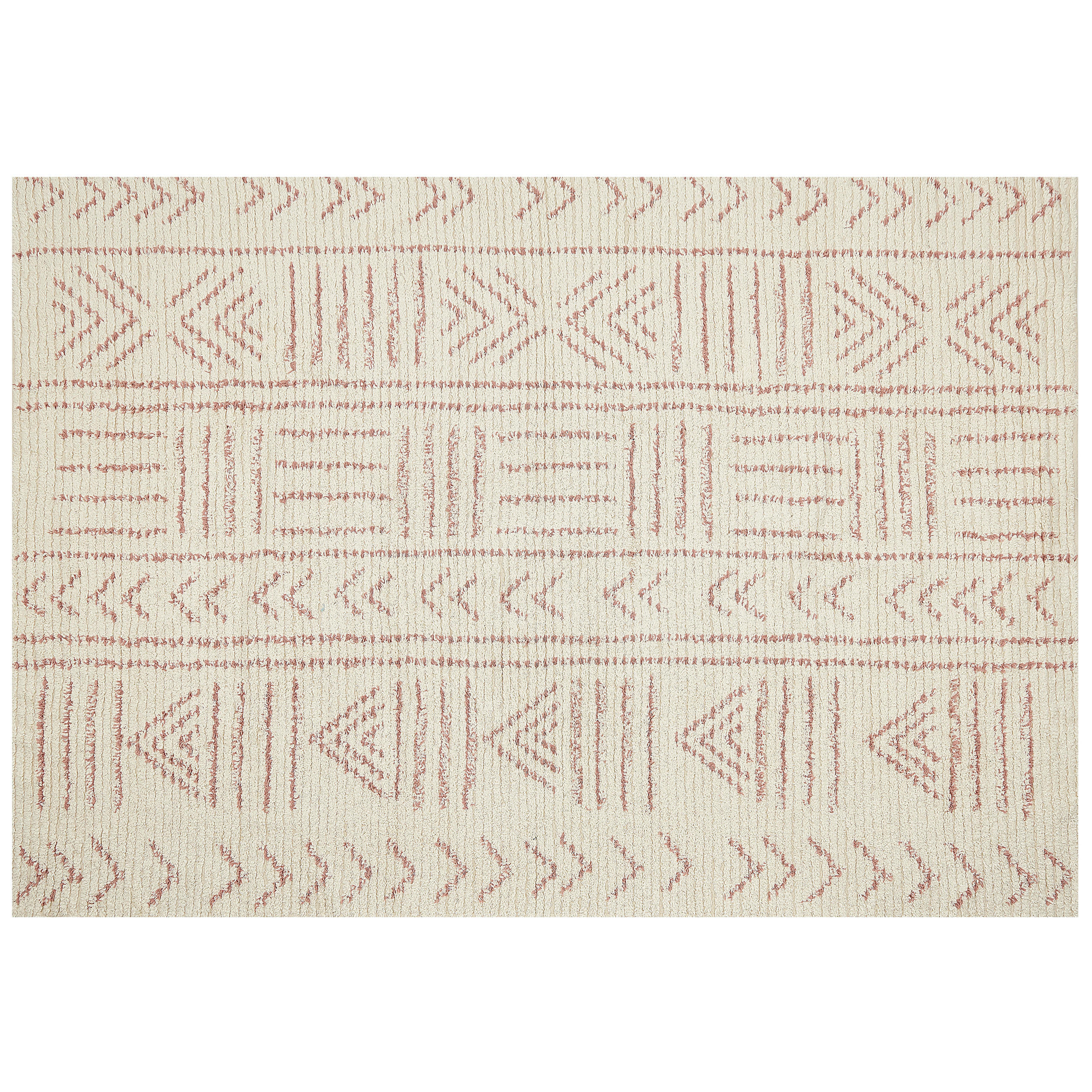 KURZFLOR-TEPPICH Edirne 230/160 cm - Beige, Textil (160/230cm) - Beliani