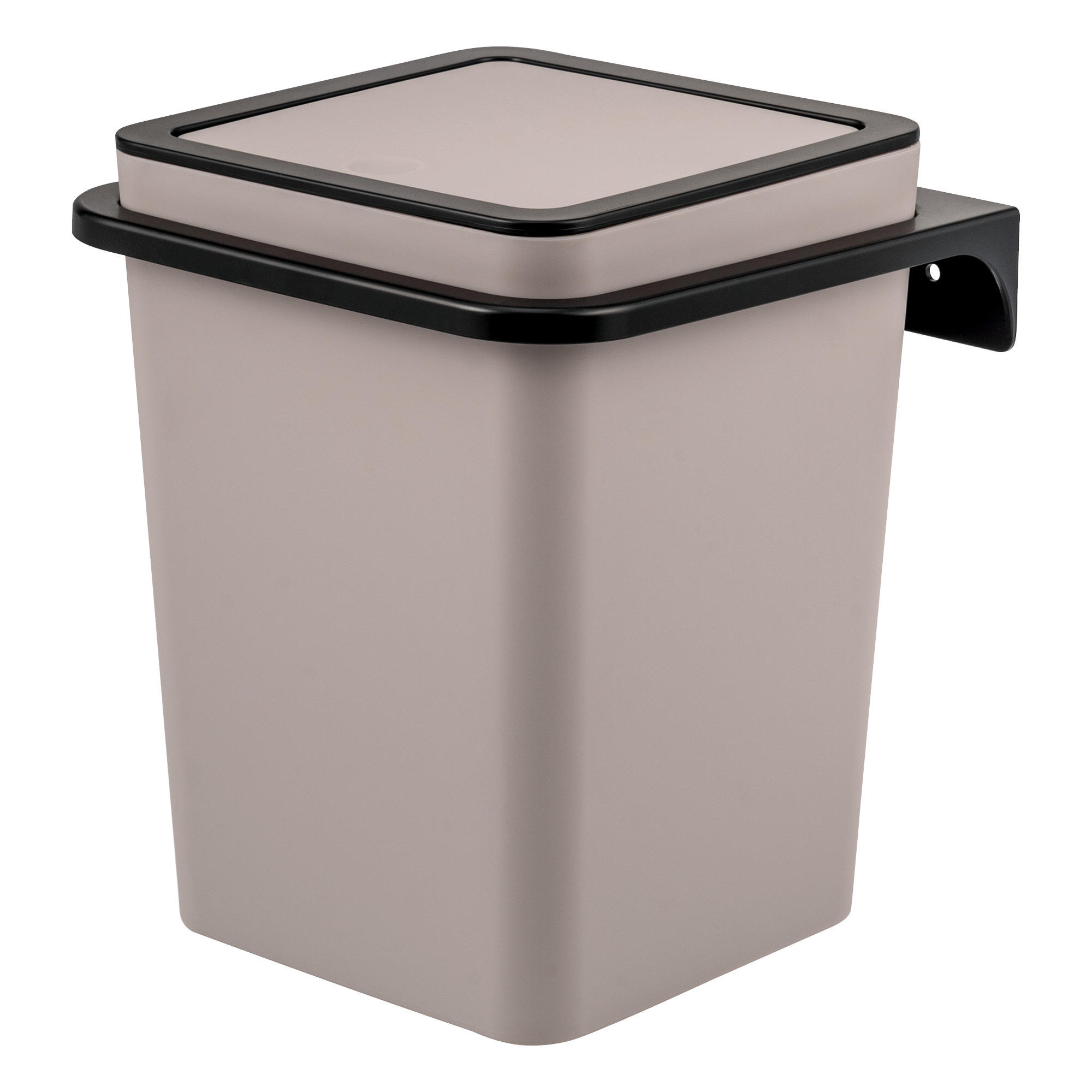 KOSMETIKEIMER SAVONA 5 Liter, beige - Taupe, Kunststoff (18/25/18cm) - bremermann