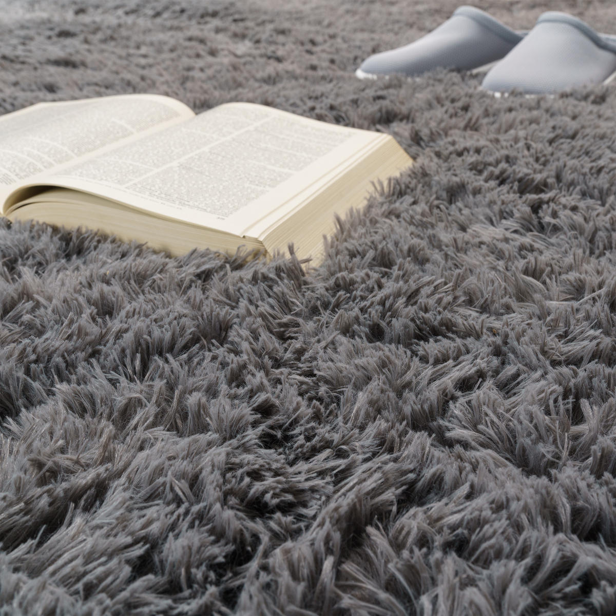 HOCHFLORTEPPICH 140/200 cm Silky 591 - Grau, Textil (140/200cm) - Paco Home