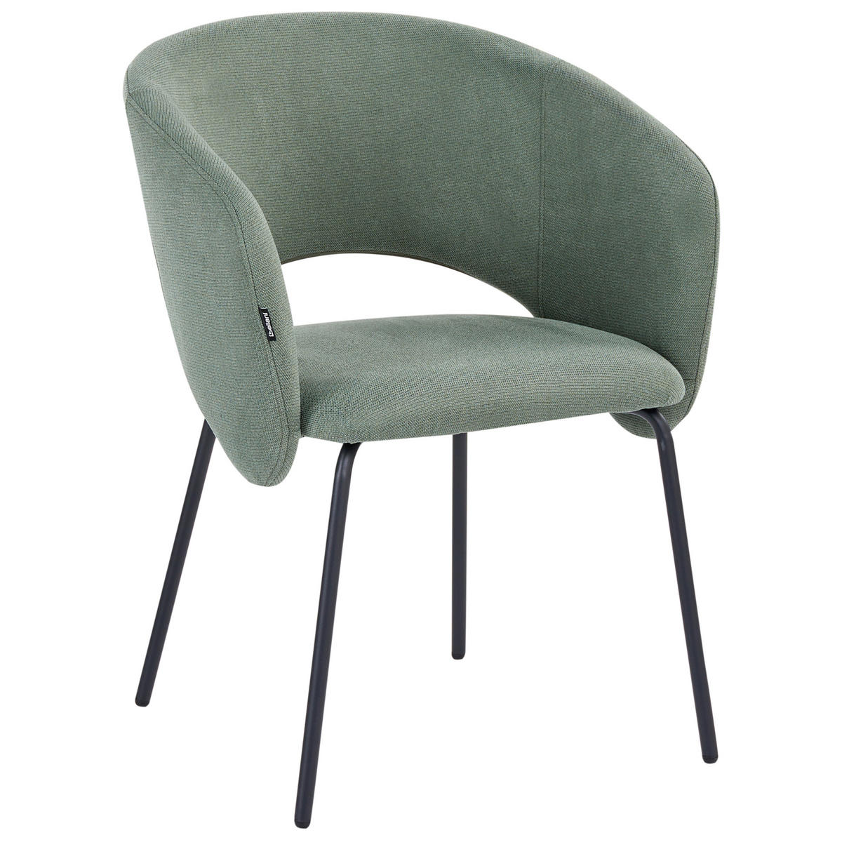 JÍDELNÍ ŽIDLE sada 2 ks Látka Světle zelená Blakely - světle zelená, textil (60/80/55cm) - Beliani