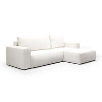 ECKSOFA Bliss 3 Sitzplätze Écru - Weiß, Holz (268/163cm) - Petits-meubles