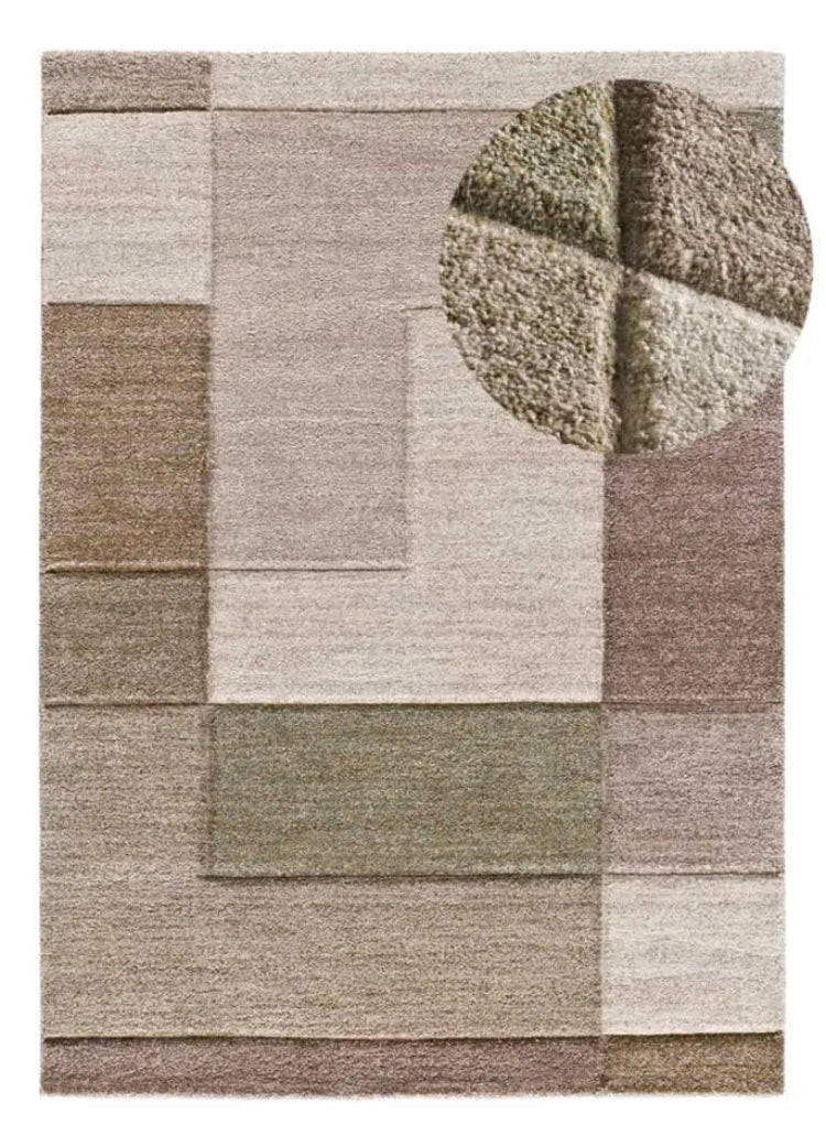 Atticgo Hochflorteppich Grün 133x190 cm