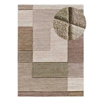 HOCHFLORTEPPICH Beige / Grün Teva 80/120 cm - Grün, Textil (80/120cm) - Atticgo