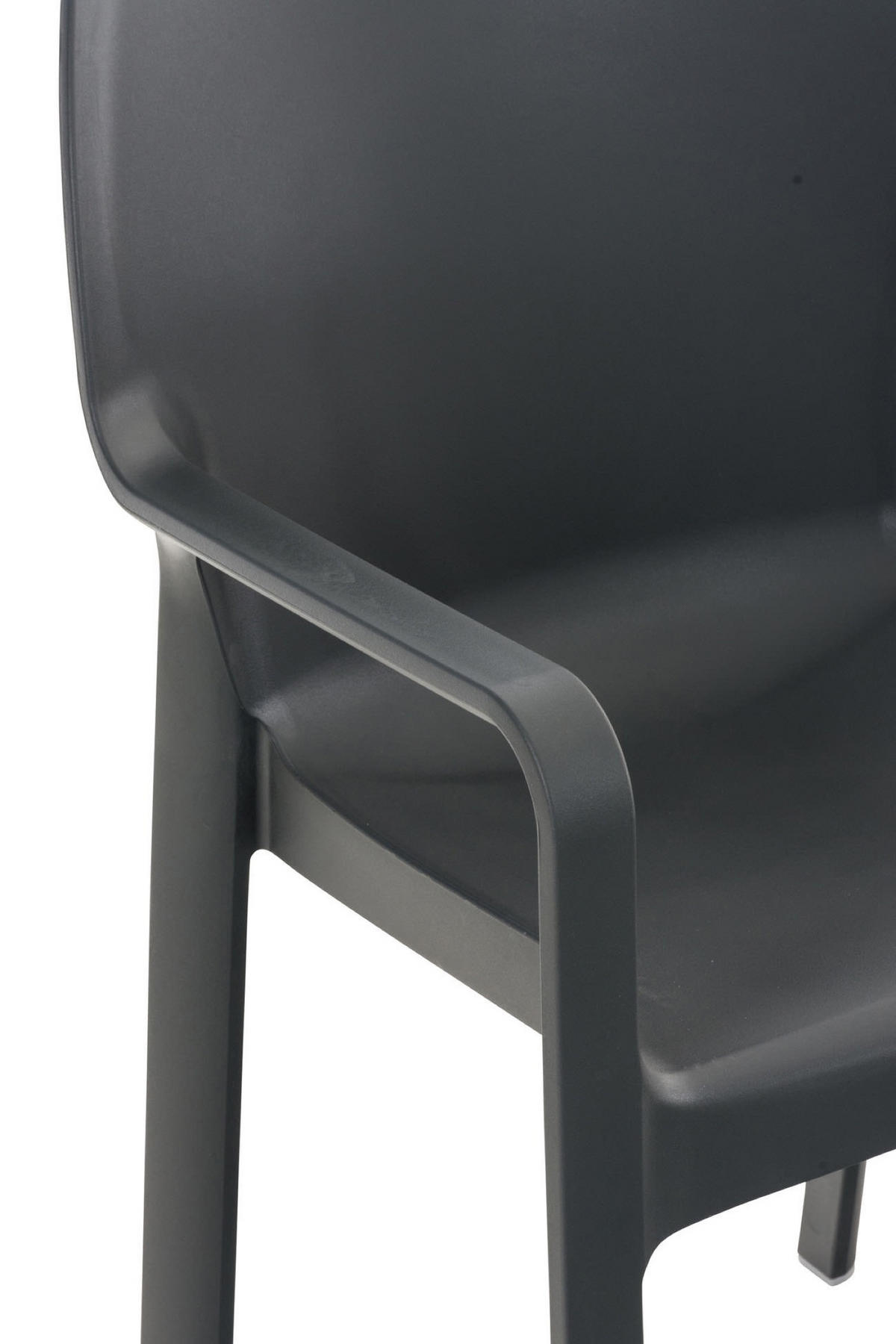 STUHL Doyle dunkelgrau - Grau, Kunststoff/Metall (57/84/53cm) - TPFGarden