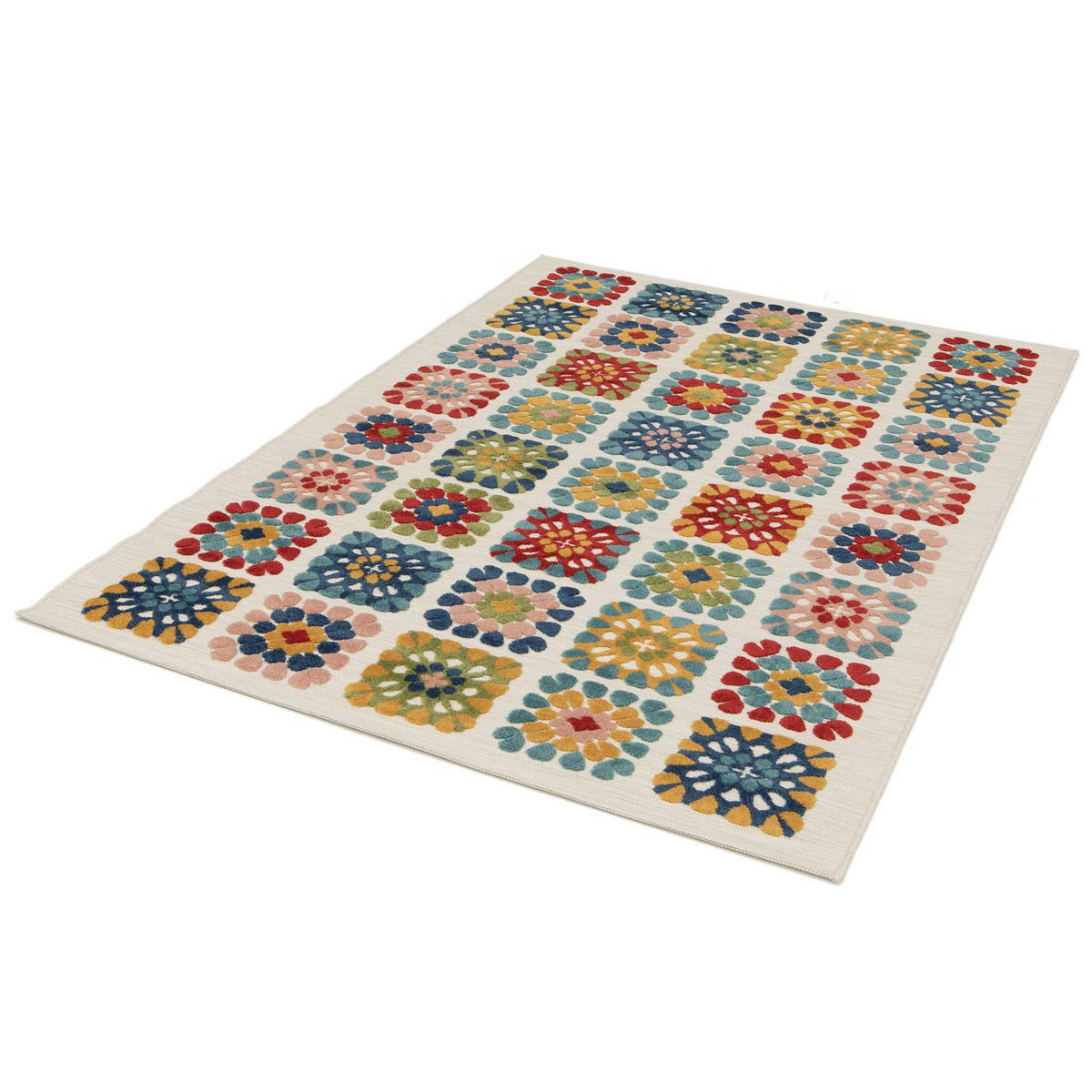 OUTDOORTEPPICH Mehrfarbiger Mila 80/150 cm - Multicolor, Kunststoff/Textil (80/150cm) - Atticgo