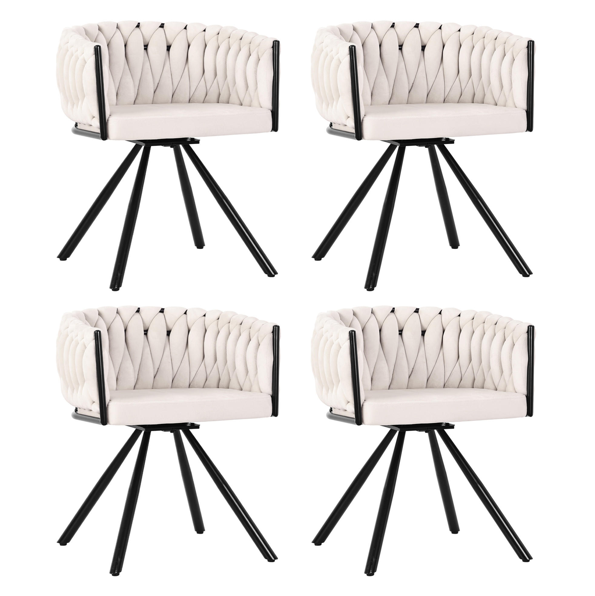 Meubliv Esszimmerstuhl Beige 54x72x59.1 cm