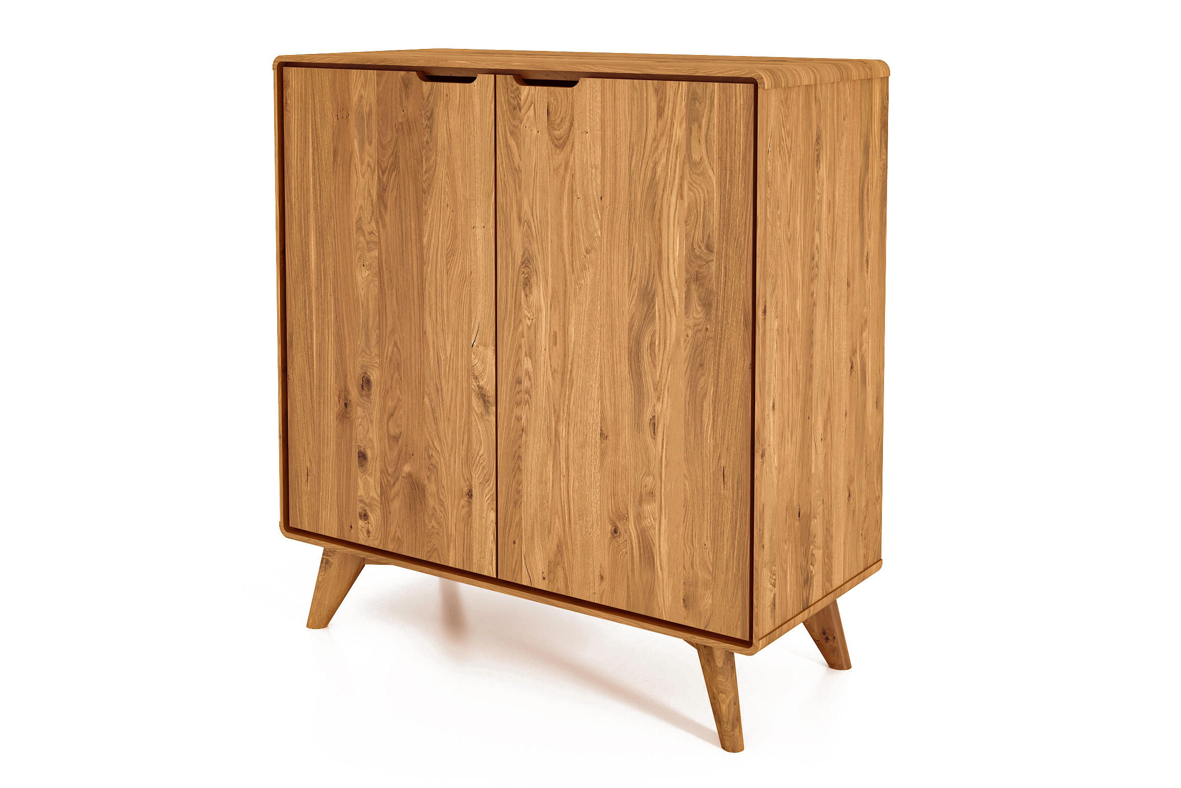 KOMMODE HOCH GREG Wildeiche - Wildeiche, Holz (90/92/40cm) - byoak