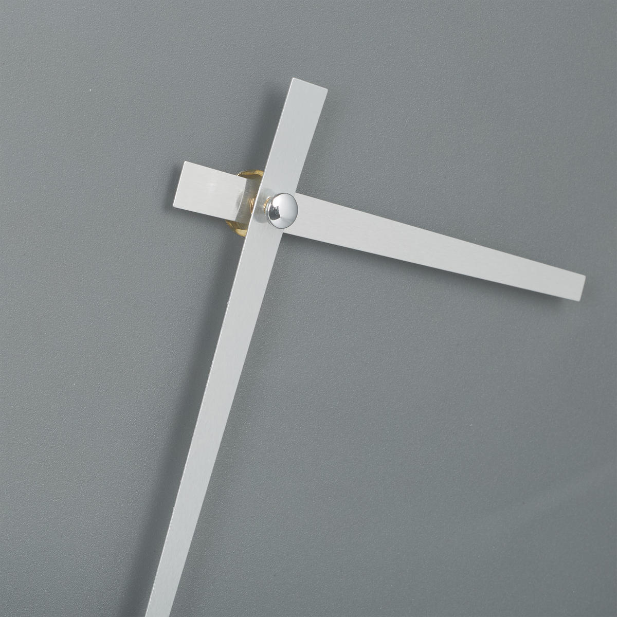 WANDUHR - Grau, Kunststoff/Metall (30/30/4cm) - Relaxdays