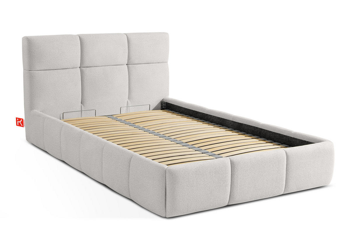 POLSTERBETT ALTOS Einzelbett, weiß - Weiß, Holz/Holzwerkstoff (120/200cm) - KONSIMO®