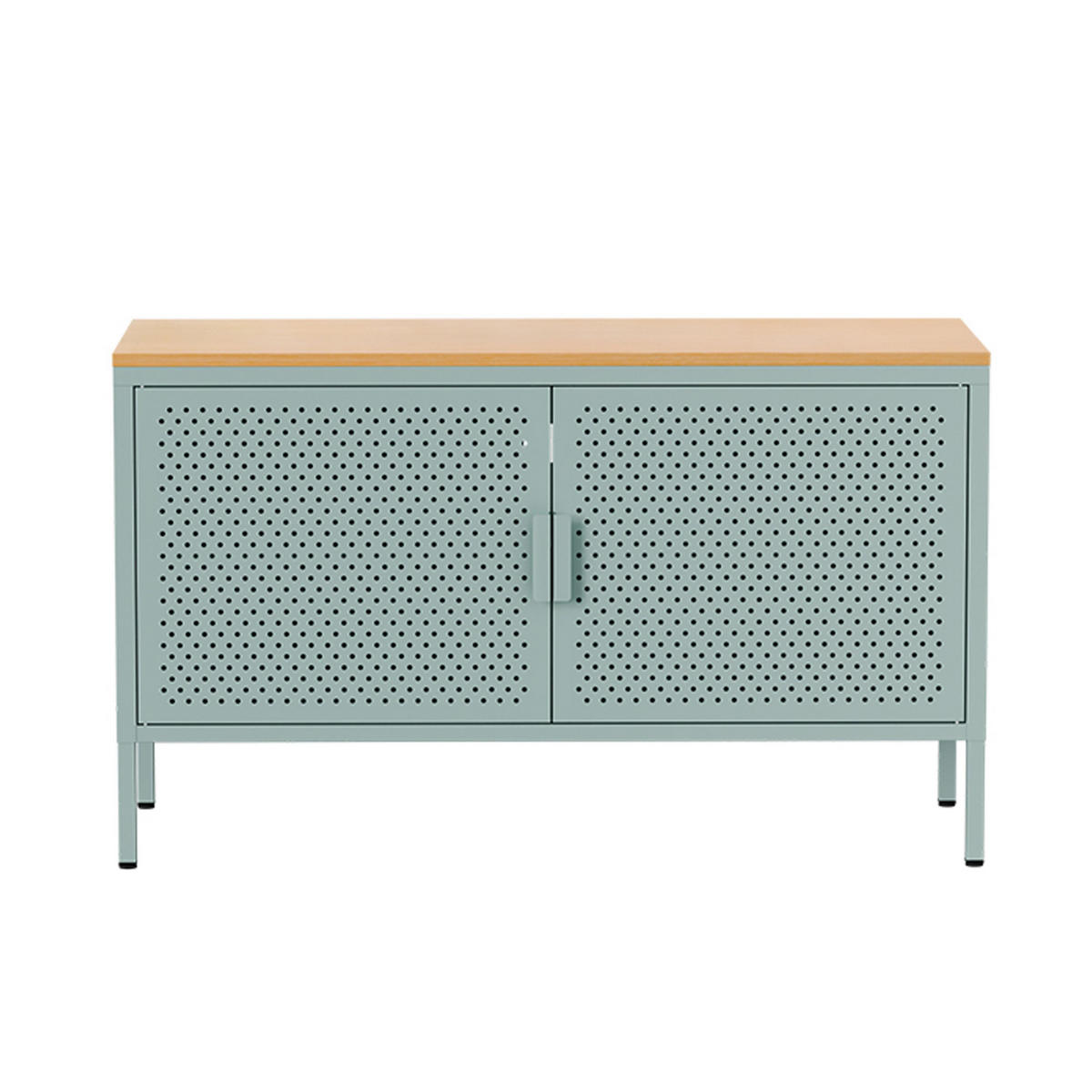 SIDEBOARD 100 cm, Salbeigrün - Grün, Metall (40/60/100cm) - Oviala
