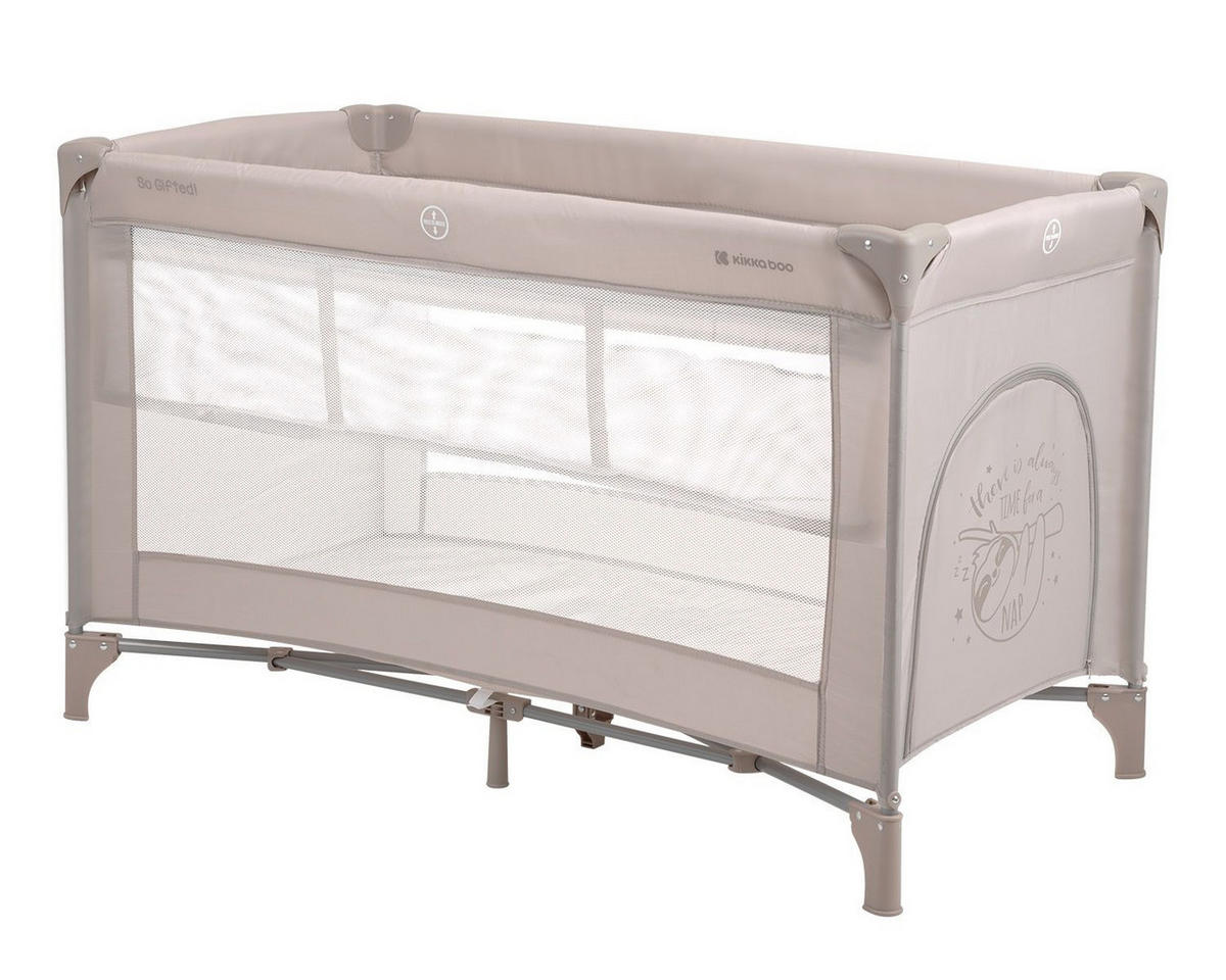 REISEBETT So Gifted braun 2 Ebenen Matratze, Tragetasche, Öffnung - Braun, Kunststoff (65/125cm) - Kikka boo