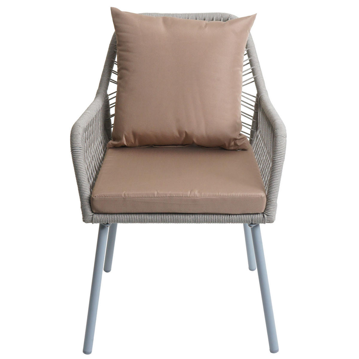GARTENSTUHL Grau, Taupe - Taupe/Grau, Textil (54/81/62cm) - MCW
