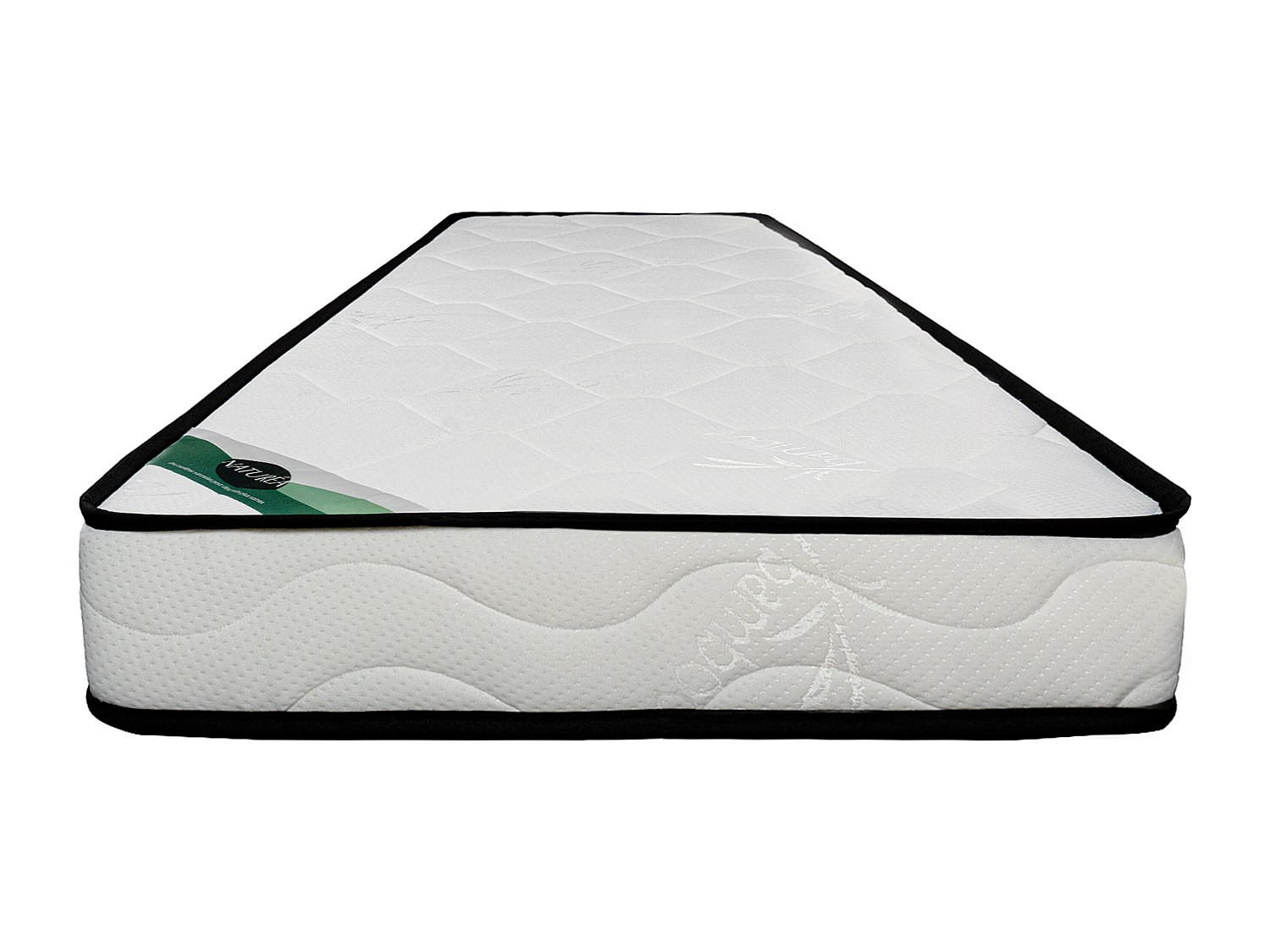 STANDARDMATRATZE - 1 Person - stoff - weiß Kanani - Weiß, Textil (90/190cm) - Vente-Unique