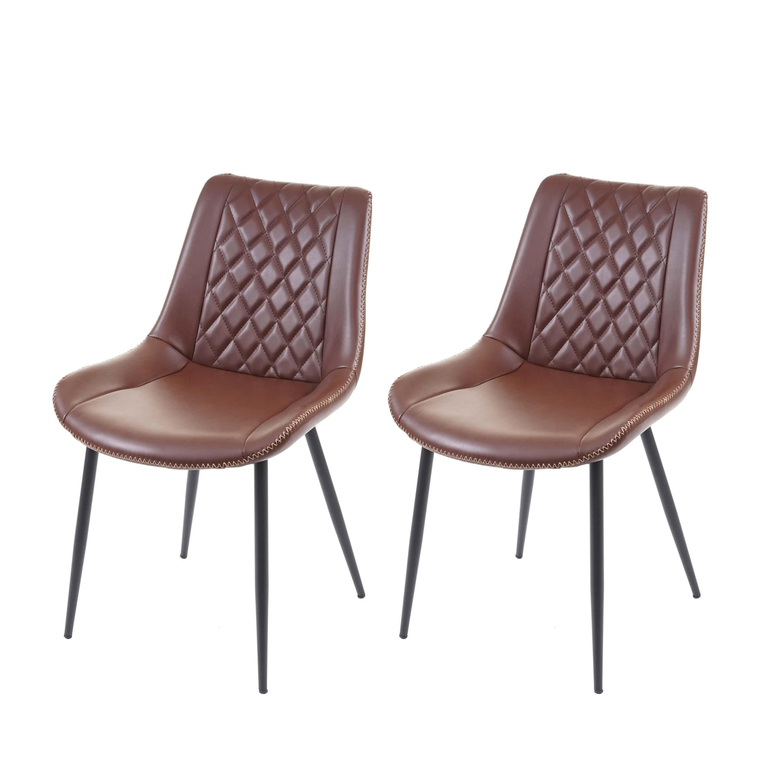 ESSZIMMERSTUHL Rehbraun 2er-Set - Hellbraun, Textil (50/81/59cm) - MCW
