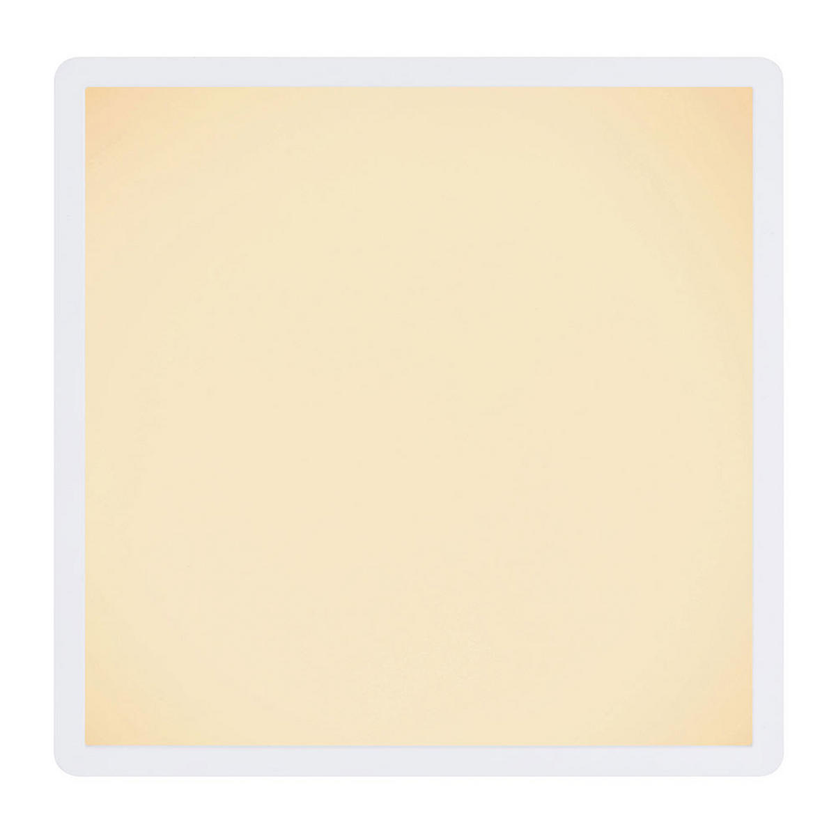 LED DECKENLEUCHTE Metall Weiß - Weiß, Kunststoff (42/42/2.5cm)