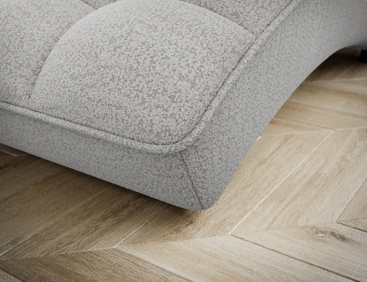 CHAISELONGUE Loren – Moderne Recamiere mit hoher Rückenlehne, HR-Kaltschaum und elegantem Design - Beige, Kunststoff (85/170/85cm) - Wohnideebilder
