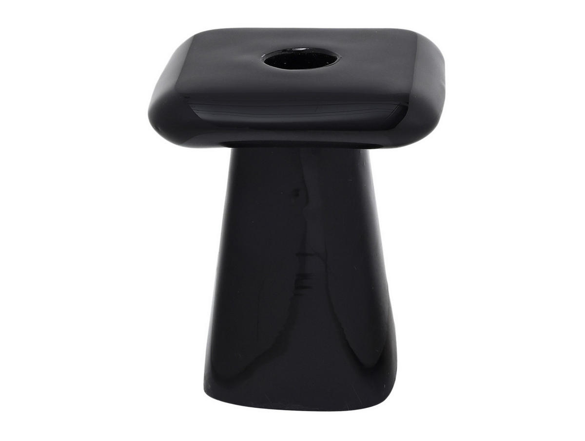 KERZENHALTER Roca Schwarz 9/9/11.5 cm - Schwarz, Metall (9/11.5/9cm) - Present Time