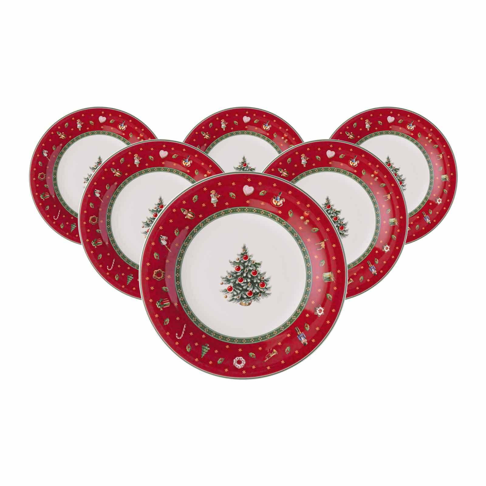 FRÜHSTÜCKSTELLER Toy's Delight rot ø 21,5 cm 6er Set - Rot, Keramik (21.5cm) - Villeroy & Boch