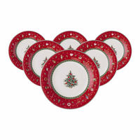 FRÜHSTÜCKSTELLER Toy's Delight rot ø 21,5 cm 6er Set - Rot, Keramik (21.5cm) - Villeroy & Boch