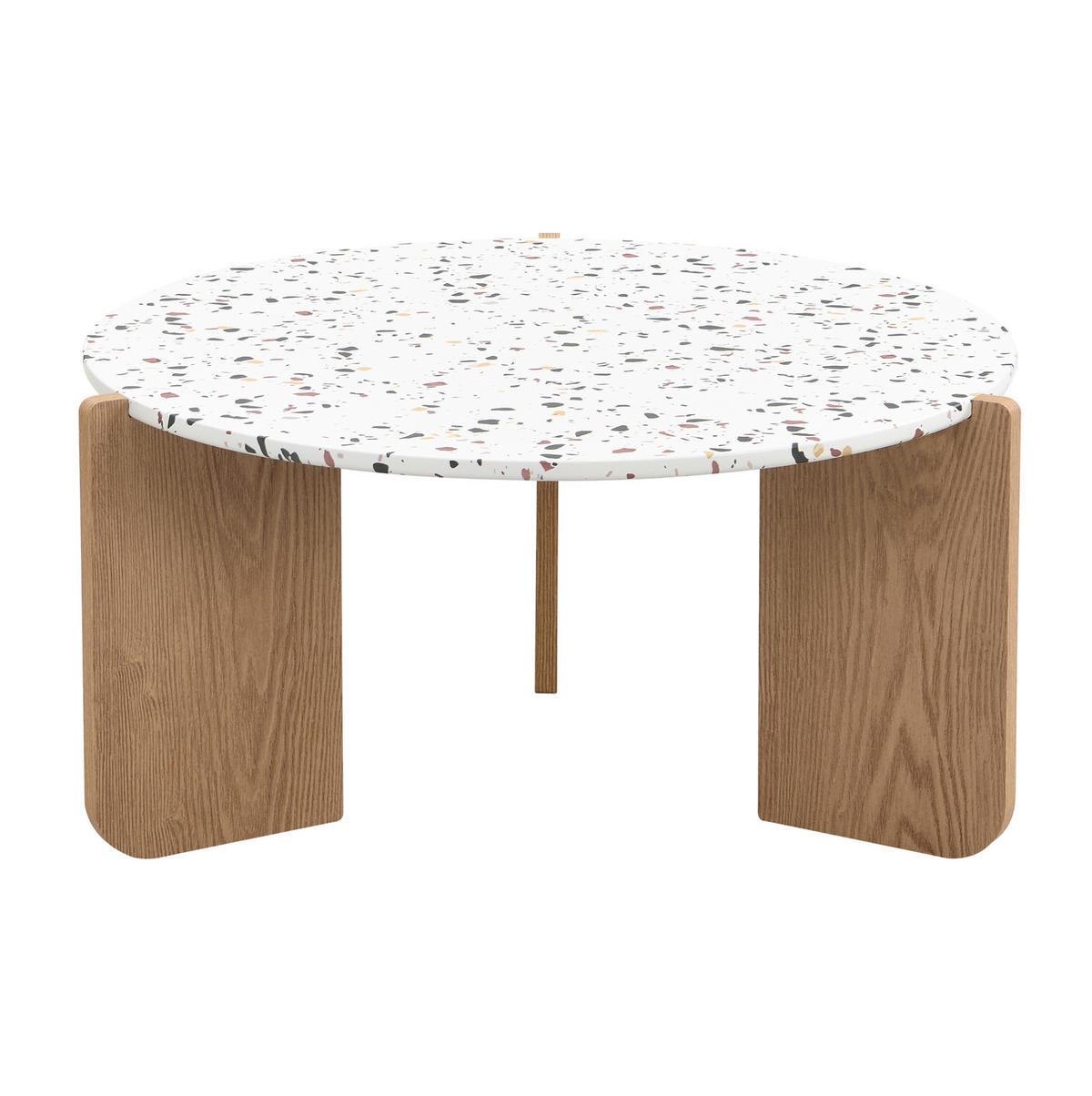 COUCHTISCH-SET 70/70 cm & 50/50 cm aus MDF im Nesting-Design - Weiß, Holzwerkstoff (70/70/35cm) - BEAOK