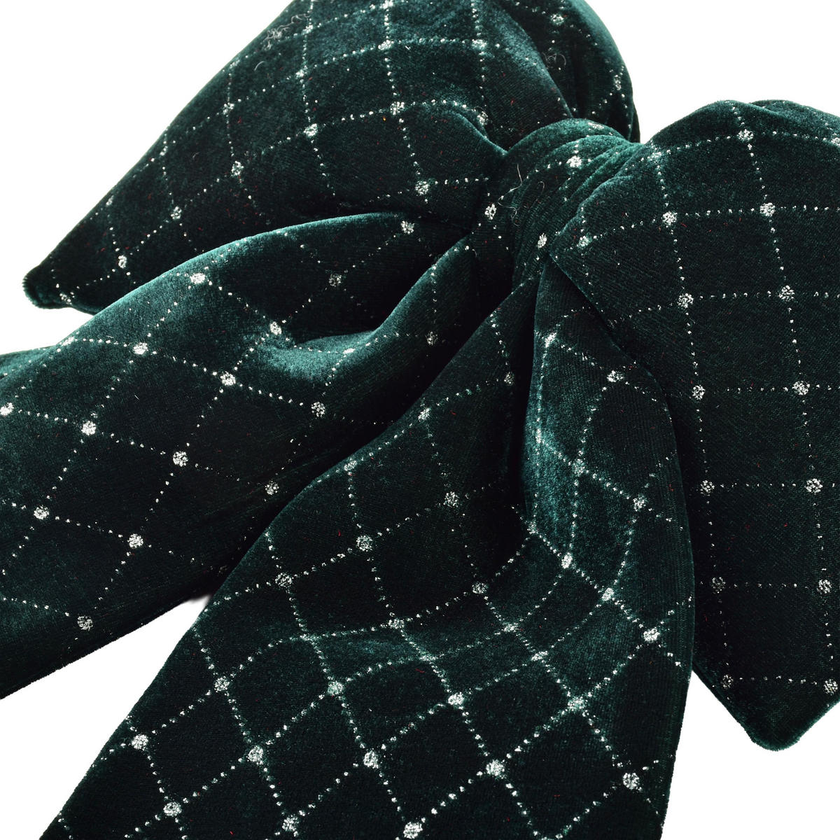 DEKOSCHLEIFE SANTA LILA Grün Samt - Grün, Textil (29/4/23cm) - Mondex
