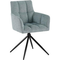 ESSZIMMERSTUHL Jonah 59x59x87 cm türkis - Türkis, Textil (59/87/59cm) - furnicato