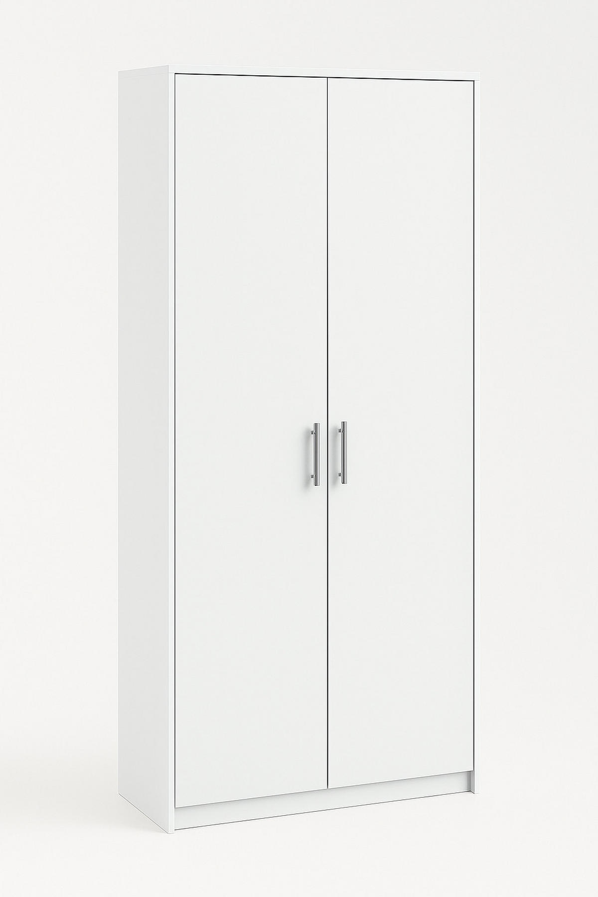 MEHRZWECKSCHRANK R002 weiss - Weiß, Holzwerkstoff (74/180/35cm) - roe furniture