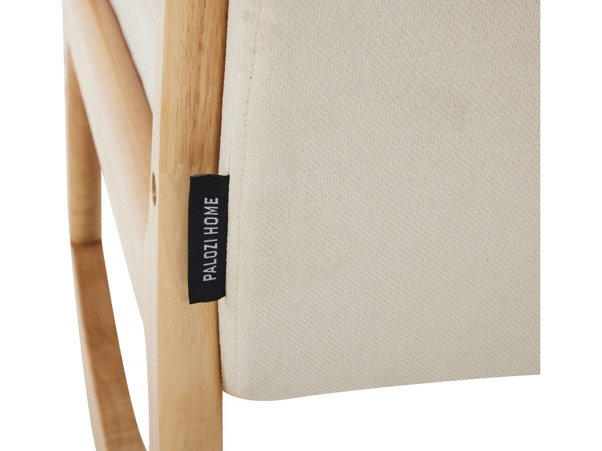 SCHAUKELSESSEL Clinton Beige - Beige, Holz/Textil (65/80/81cm) - Habitat Garten