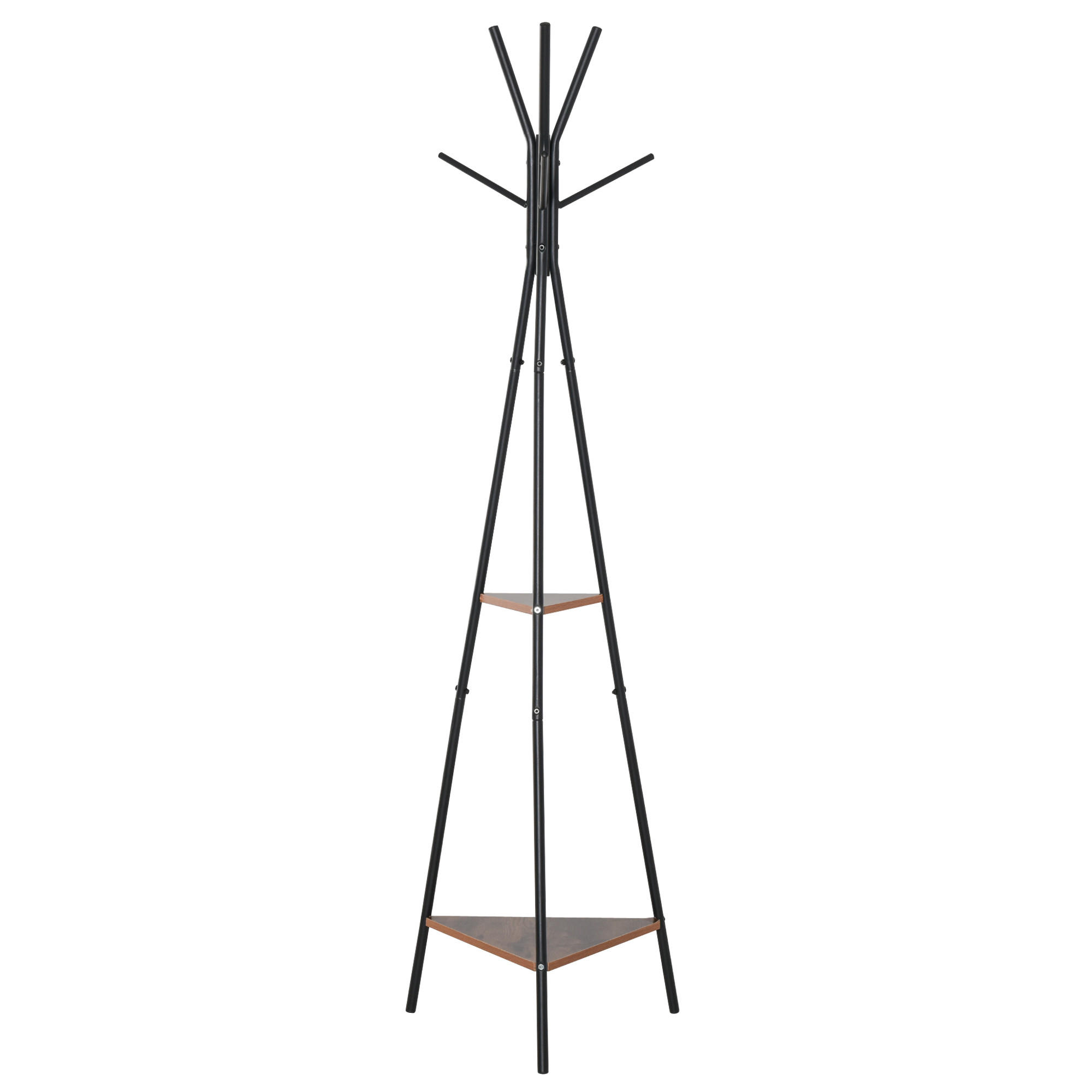 GARDEROBENSTÄNDER Schwarz 1 Stück - Schwarz, Metall (325/182/455cm) - GiPP