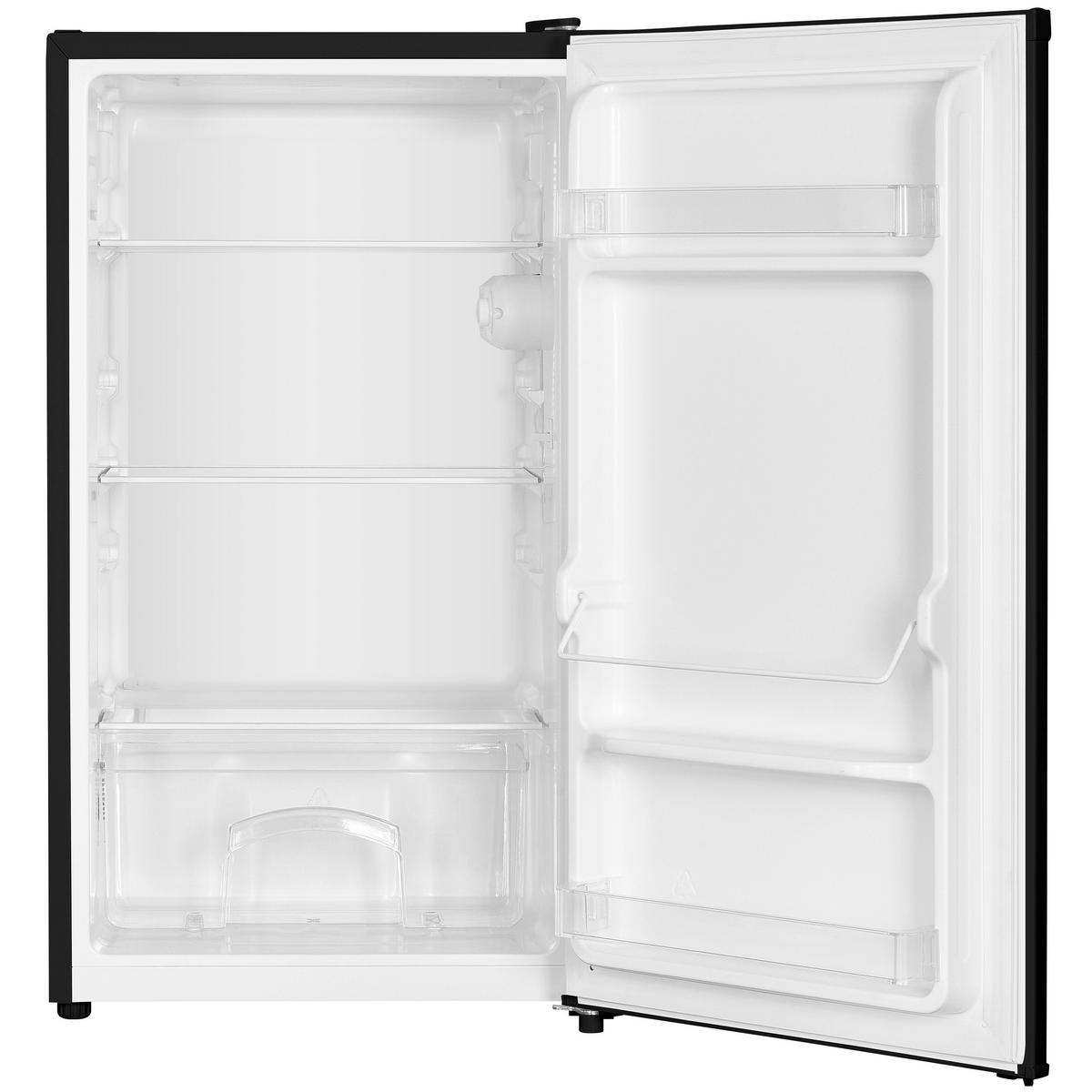 KÜHLSCHRANK CS0881-B ohne Gefrierfach klein - 90L Nutzinhalt, freistehend, kompakt, schwarz - Schwarz, Glas/Kunststoff (47.5/85/44.5cm) - homeX