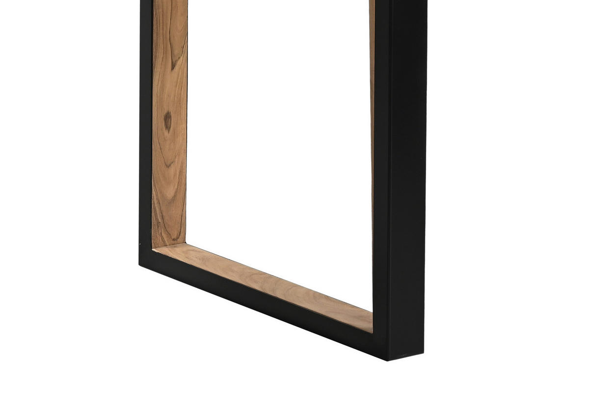 BRISBANE - Beige/Schwarz, Holz/Metall (100/260/77cm) - SAM