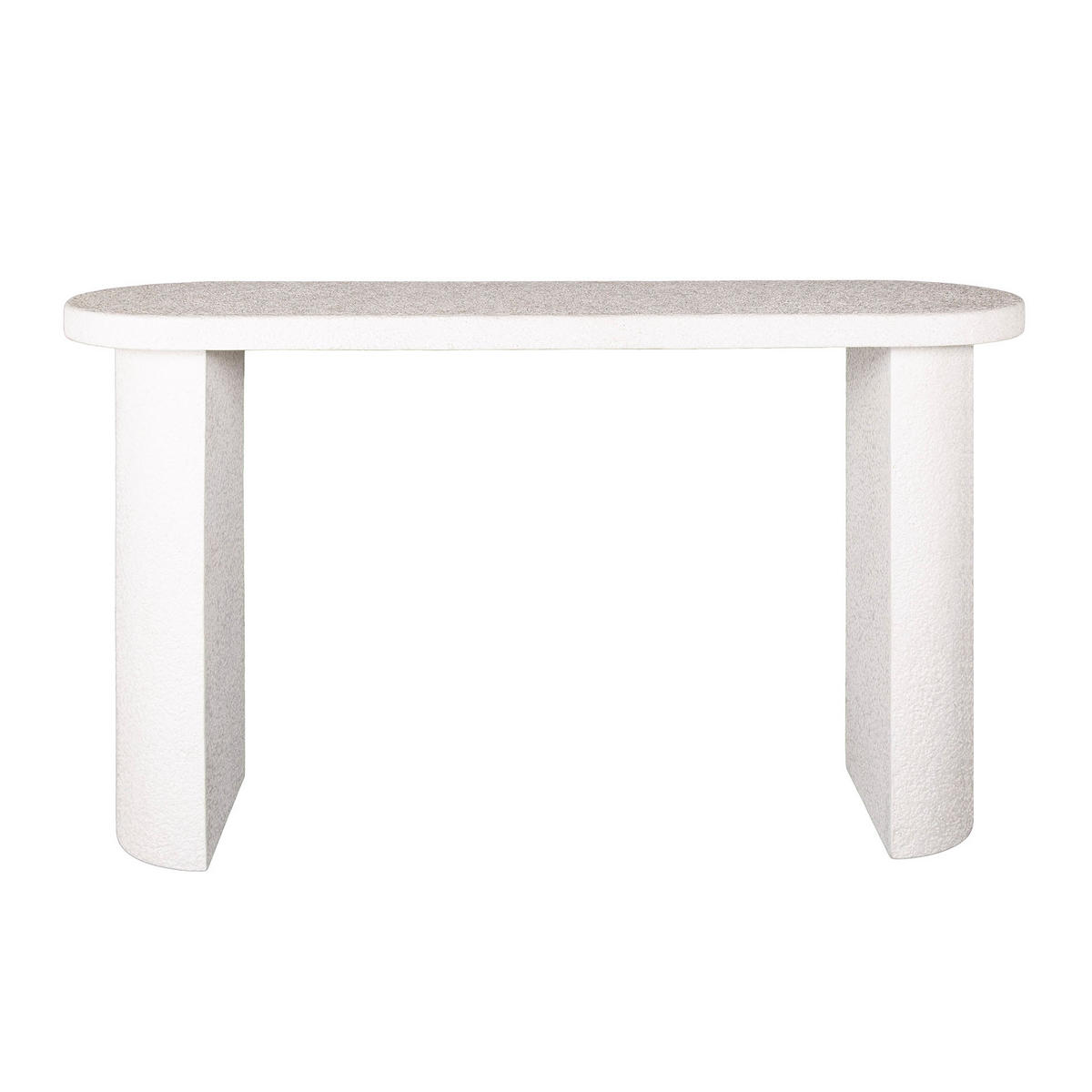 FLURTISCH Arch Weiß 70/140/77 cm - Weiß, Stein (70/140/77cm) - Hoyz Collection