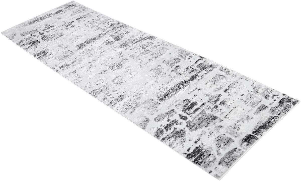 TEPPICHLÄUFER SKY hellgrau vintage 70/400 cm - Hellgrau, Textil (70/400cm) - Tapiso