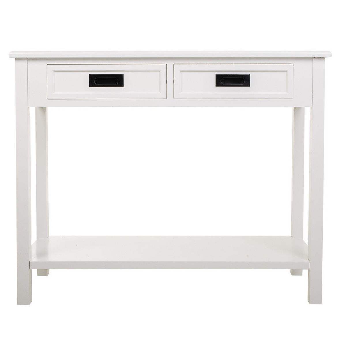 KONSOLENTISCH aus Holz, weiß, 100x40x80cm - Weiß, Holz (40/100/80cm) - Wanderlust