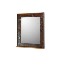 SPIEGEL Altholz 68x8x79 mehrfarbig lackiert NATURE OF SPIRIT BAD #104 - Multicolor, Holz (68/79/8cm) - Massivmoebel24