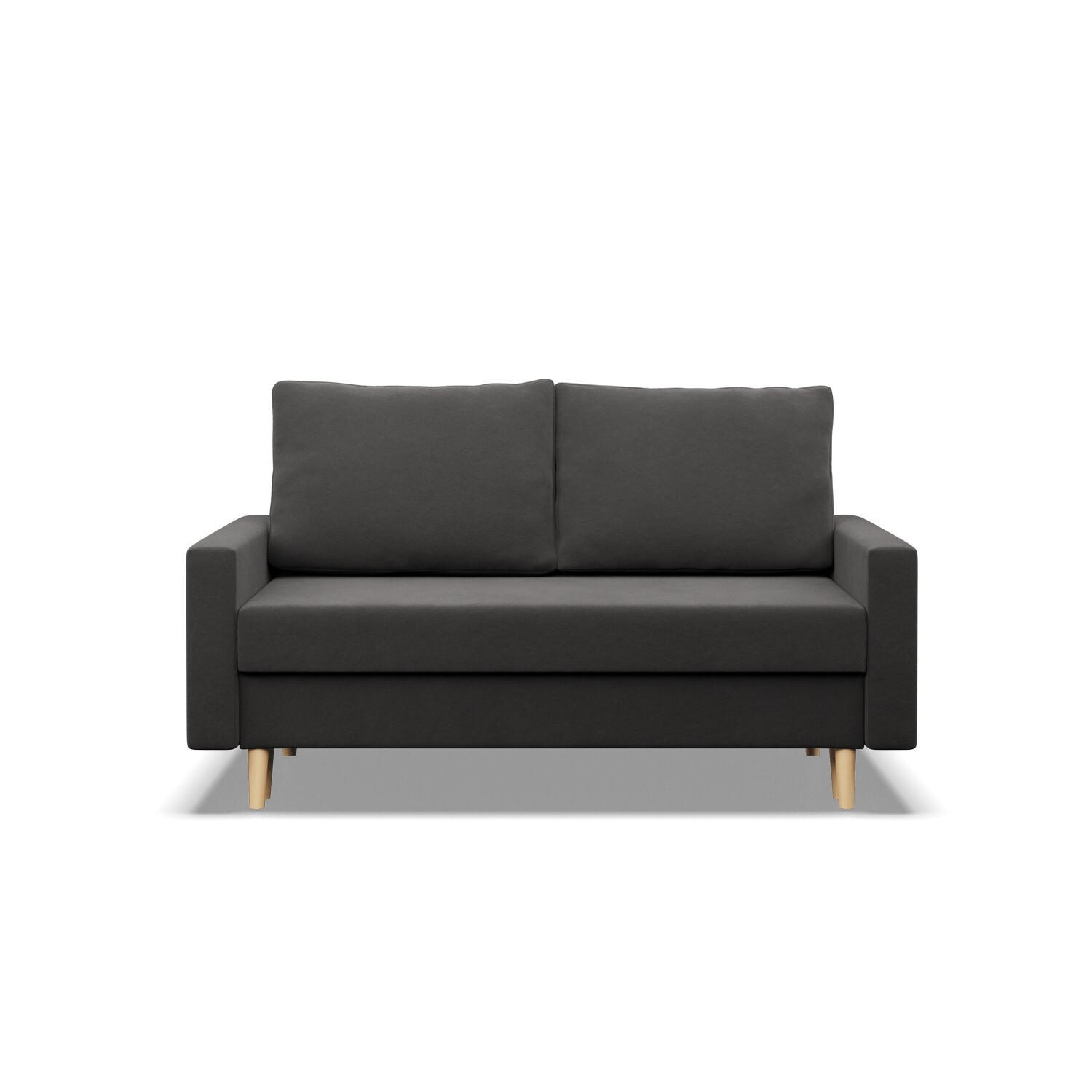 SOFA Blank grau 152/88/92 - Grau, Textil (152/88/92cm) - SIMKAM Furniture