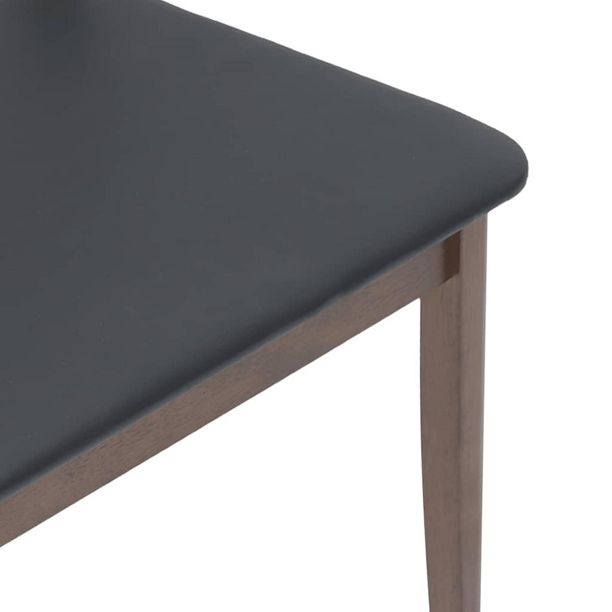 ESSZIMMERSTÜHLE mit Kissen 2 Stk. Braun Massivholz Gummibaum 48.5*49*90cm - Dunkelbraun/Schwarz, Holz (48.5/90/49cm) - ZMH