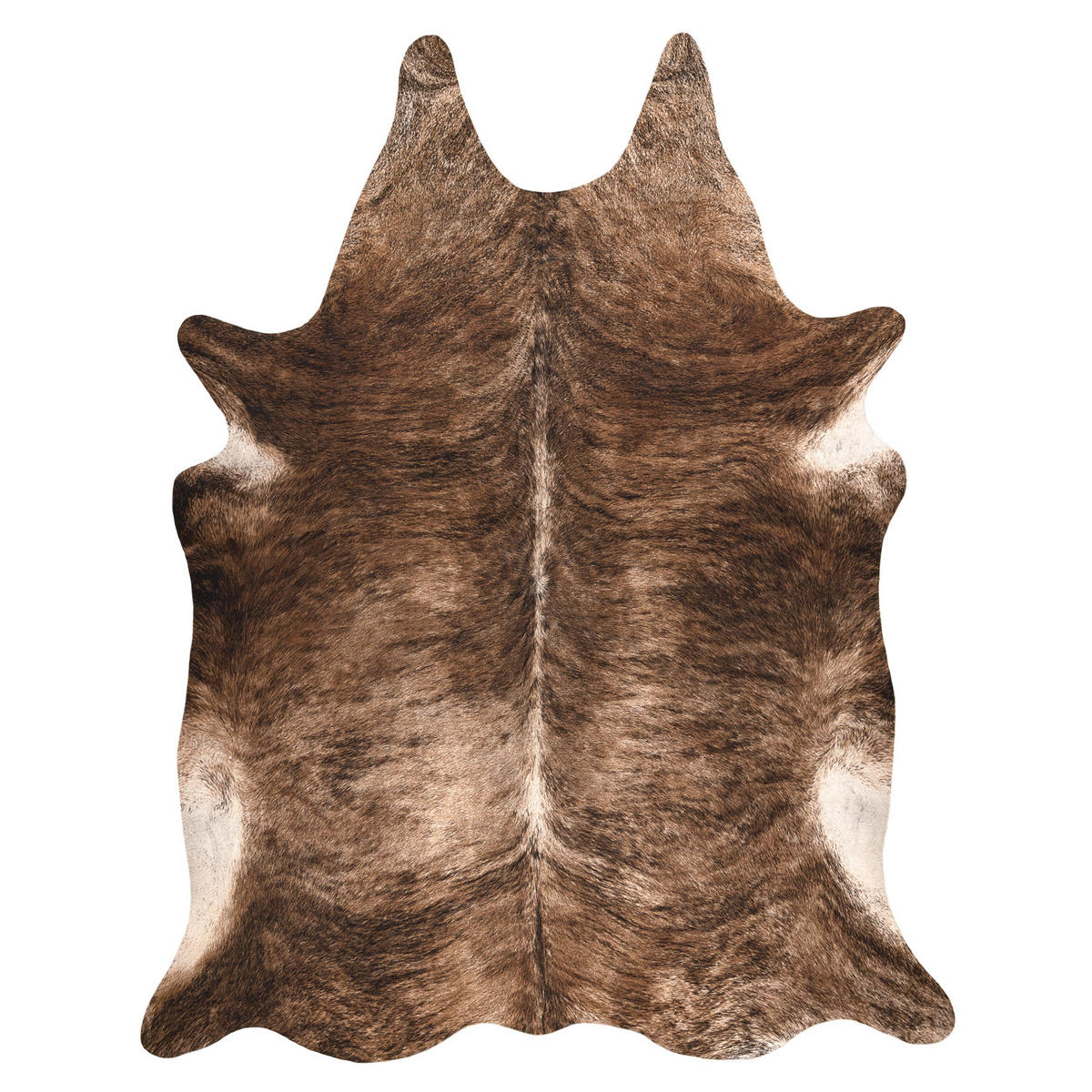 TEPPICH Künstliches Rindsleder 100/150 cm - Braun, Textil (100/150cm) - rugsX