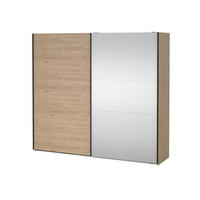 SCHIEBETÜRENSCHRANK, Como, Eiche, Holzwerkstoff, 244 x 67 x 221 cm - Eichefarben, Holzwerkstoff (244/221/67cm) - ebuy24