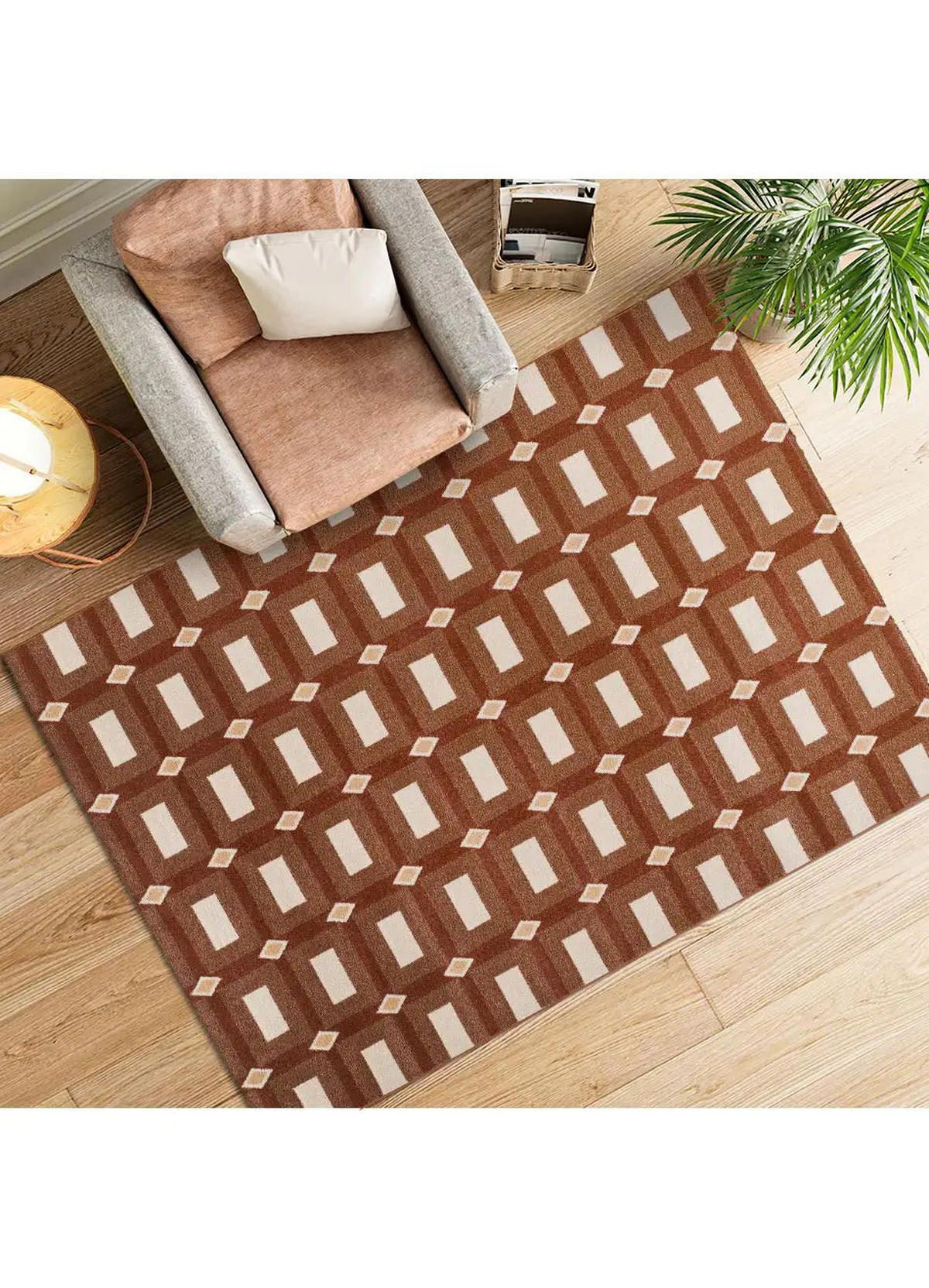 KURZFLORTEPPICH Kupfer / Beige Astra 200/290 cm - Beige/Kupferfarben, Naturmaterialien/Textil (200/290cm) - Atticgo