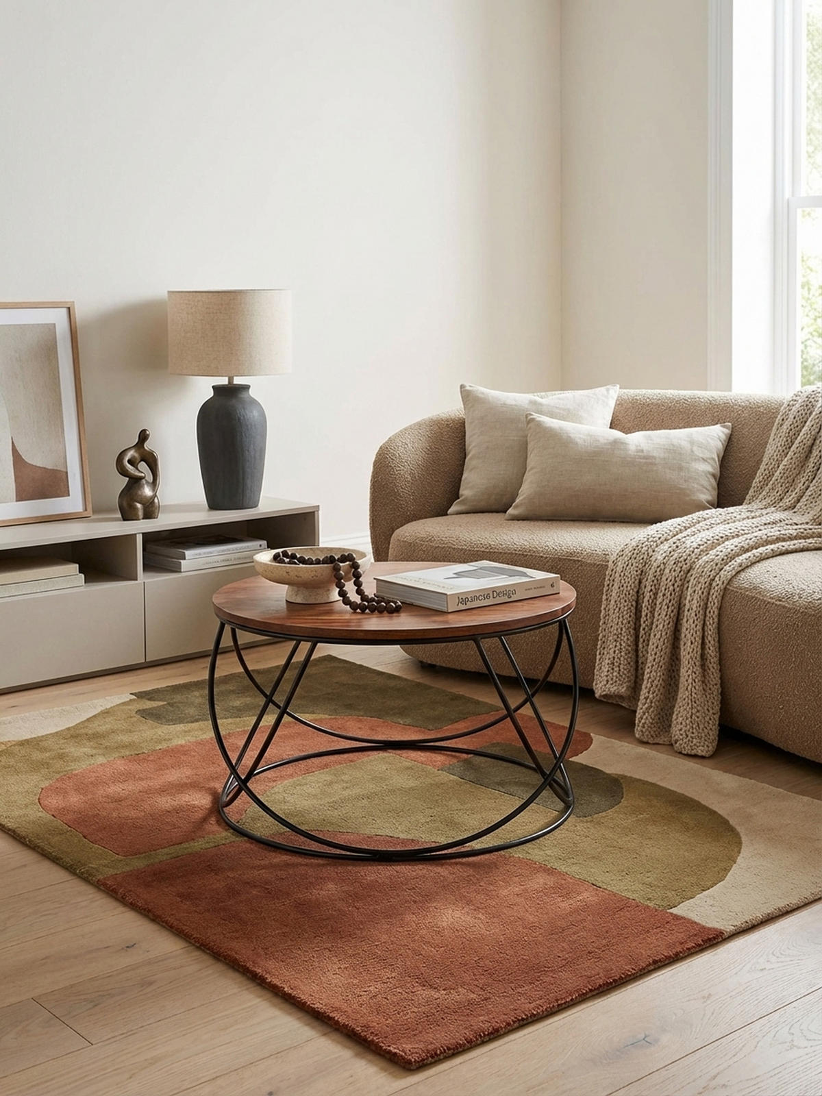 COUCHTISCH Industriestil in Braun, Sheesham-Massivholz Handgefertigt - Schwarz/Braun, Holz/Metall (60/60/40cm) - KADIMA DESIGN