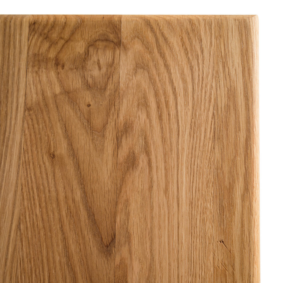 ESSTISCH - Metall / Massivholz - Schwarz - Eichefarben/Schwarz, Holz/Metall (100/180/77cm) - home24