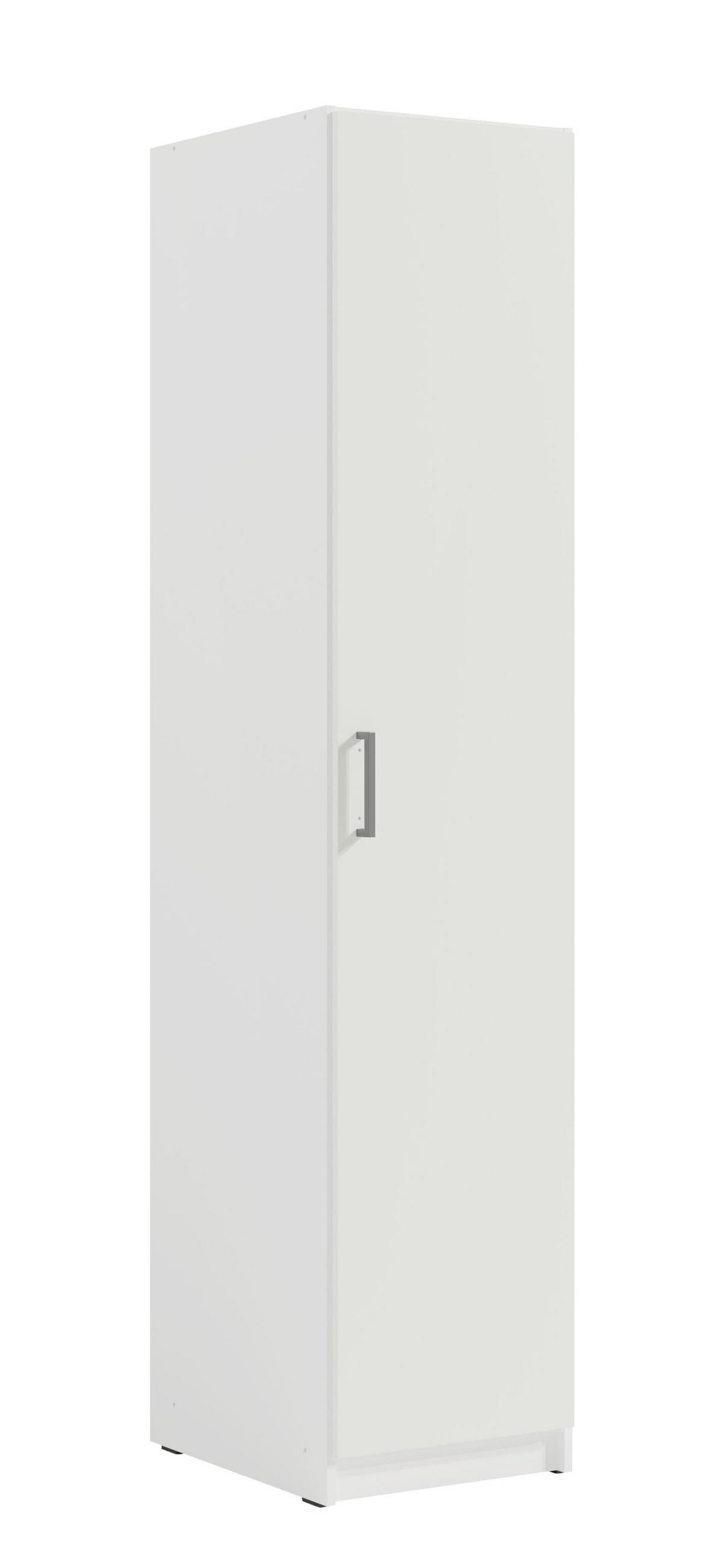 KLEIDERSCHRANK Weiß 47/197/52 - Weiß, Holzwerkstoff (47/197/52cm) - RAUMHIRSCH FURNITURE