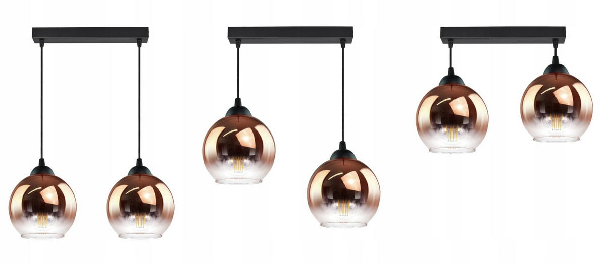 PENDELLEUCHTE MASUR - Transparent/Goldfarben, Glas/Metall (15/40/80cm) - kiki design