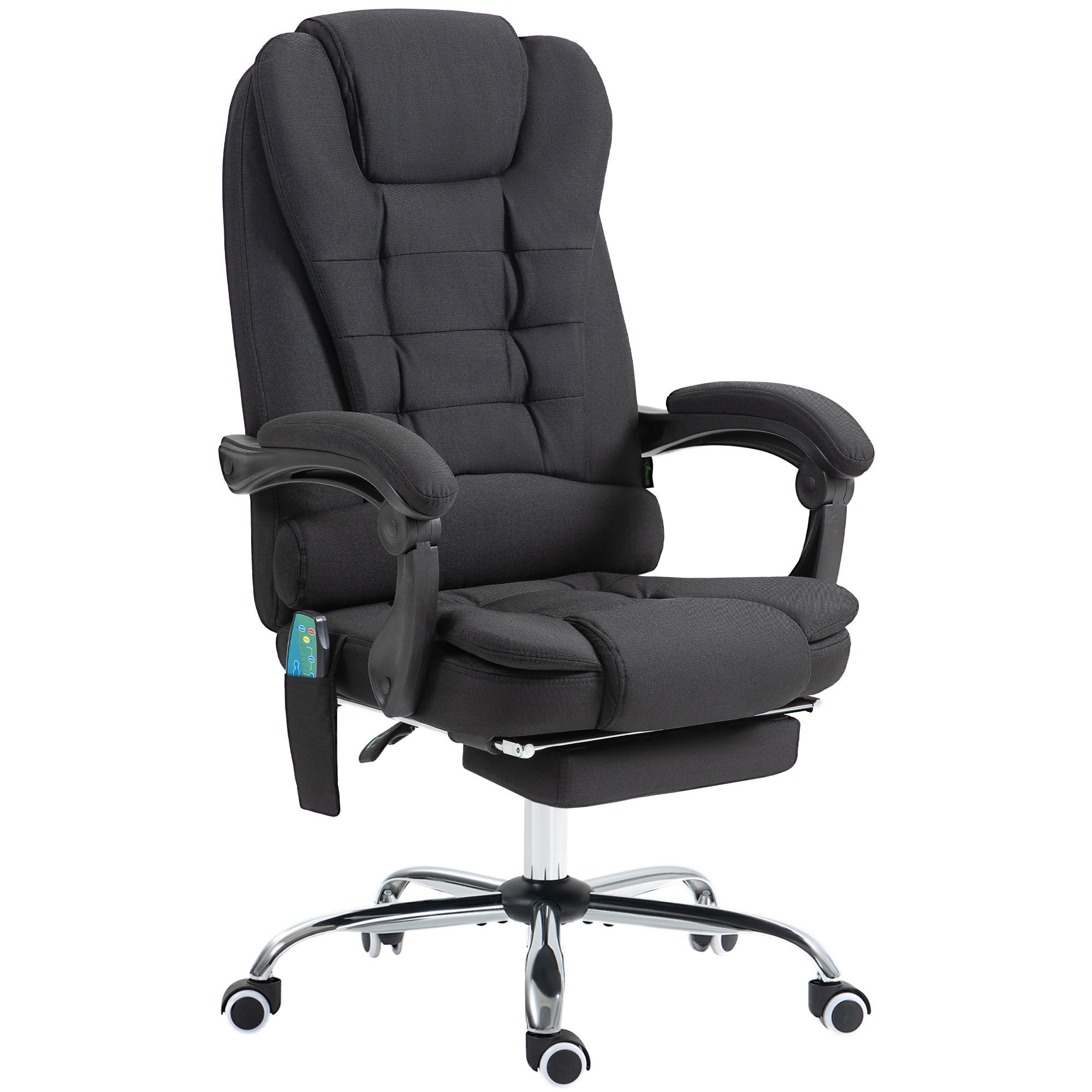 BÜROSTUHL Schwarz Stoff in Samt-Leinen-Optik(100% Polyester), Schaumstoff 65xx70x119 xm - Schwarz, Kunststoff (70/119/65cm) - DESIGN IN
